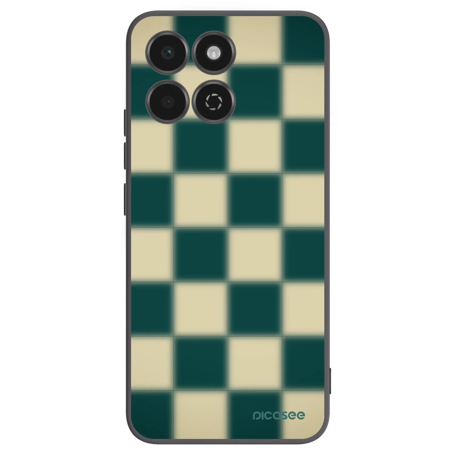 Picasee silikonowe czarne etui na Honor 200 Smart 5G - Shadow Chess