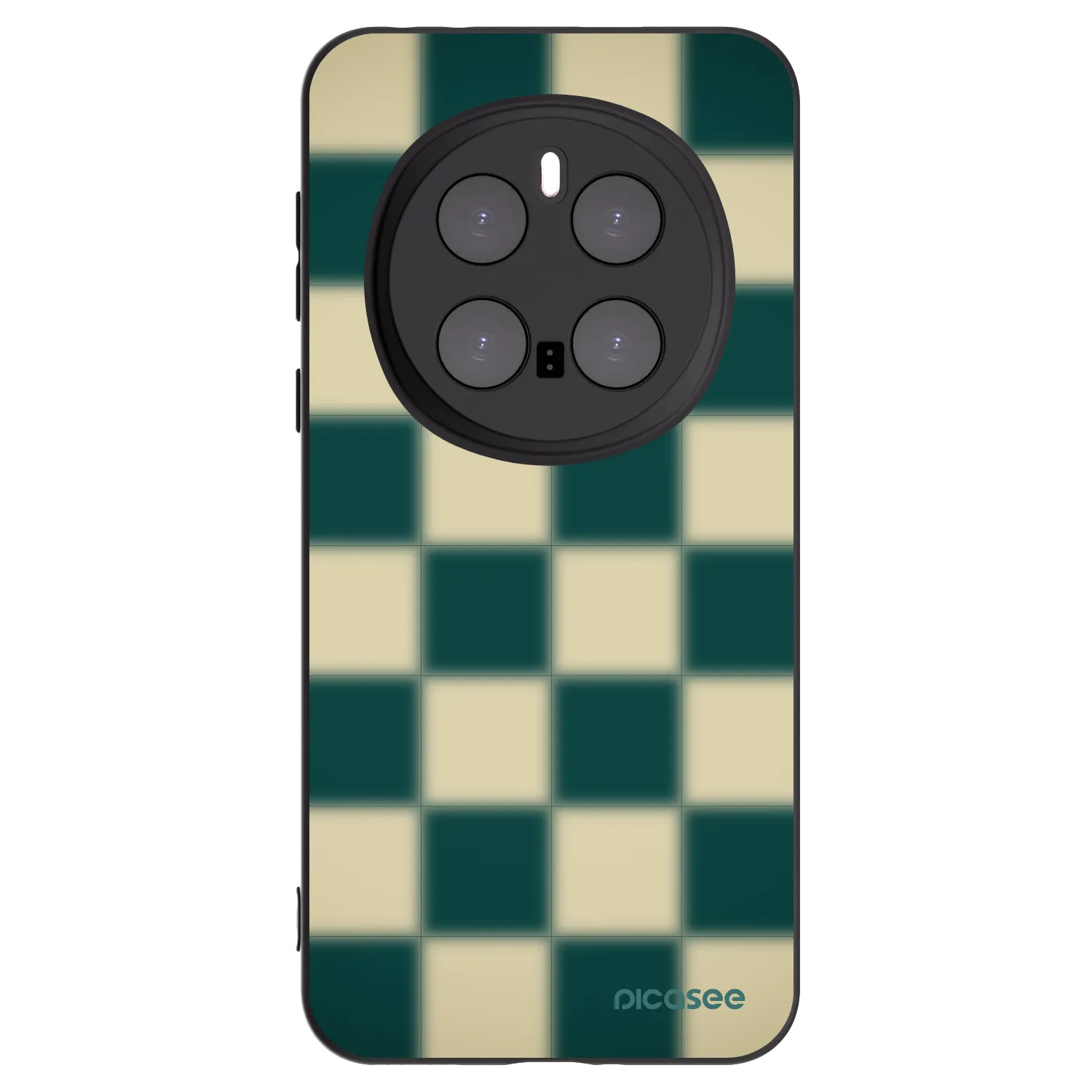 Picasee silikonowe czarne etui na Honor Magic7 Pro 5G - Shadow Chess
