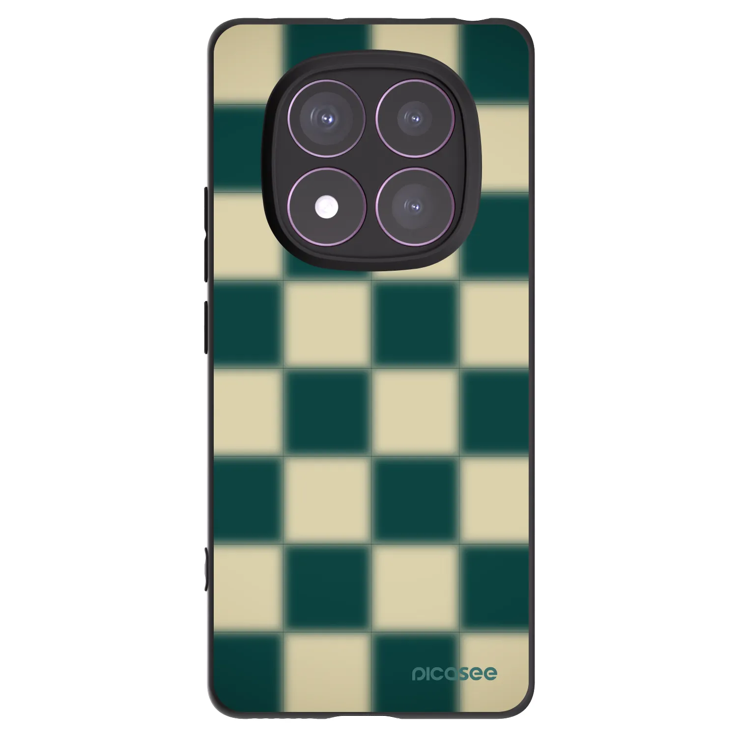 Picasee silikonowe czarne etui na Xiaomi Redmi Note 14 Pro 4G - Shadow Chess