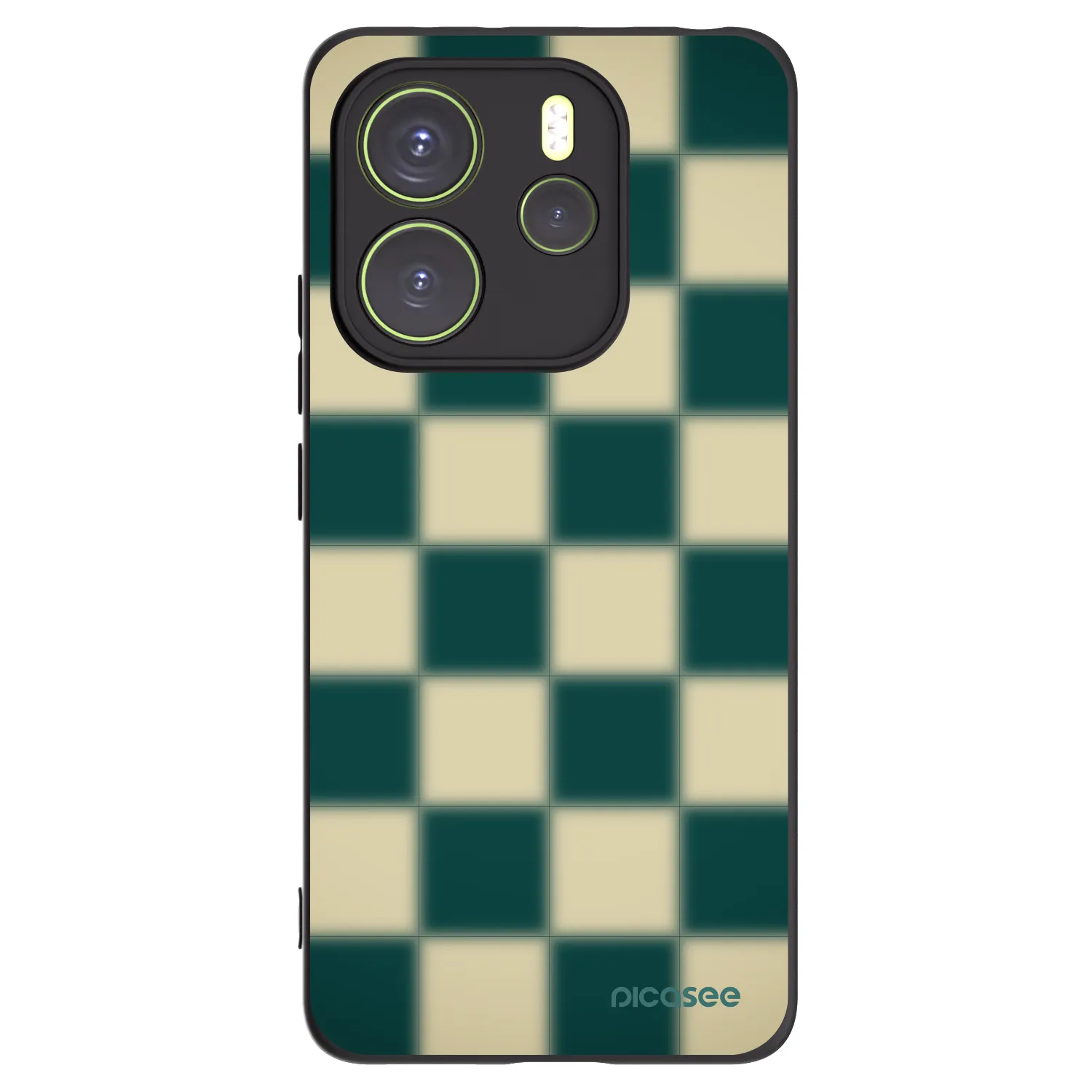 Picasee silikonowe czarne etui na Xiaomi Redmi Note 14 4G - Shadow Chess
