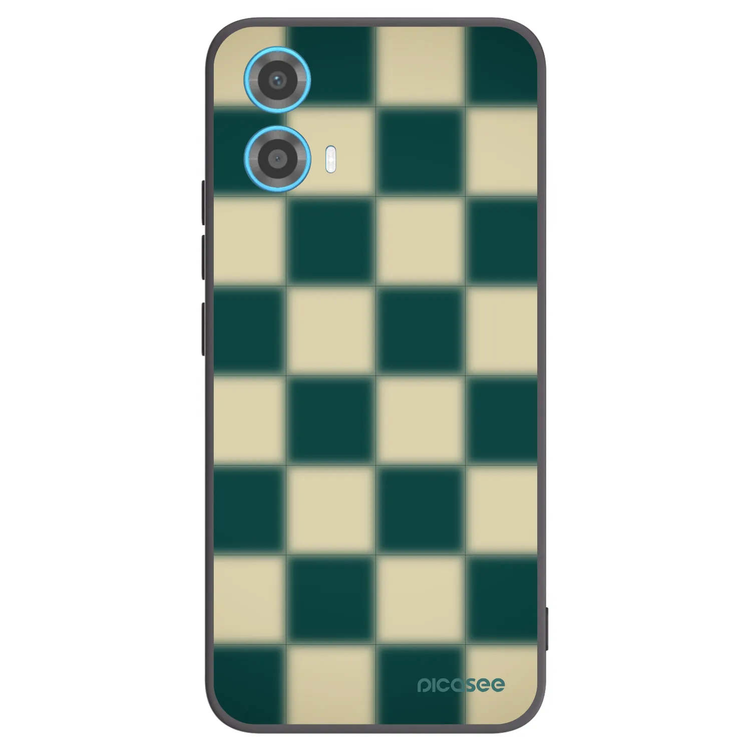 Picasee silikonowe czarne etui na Motorola Moto G34 5G - Shadow Chess