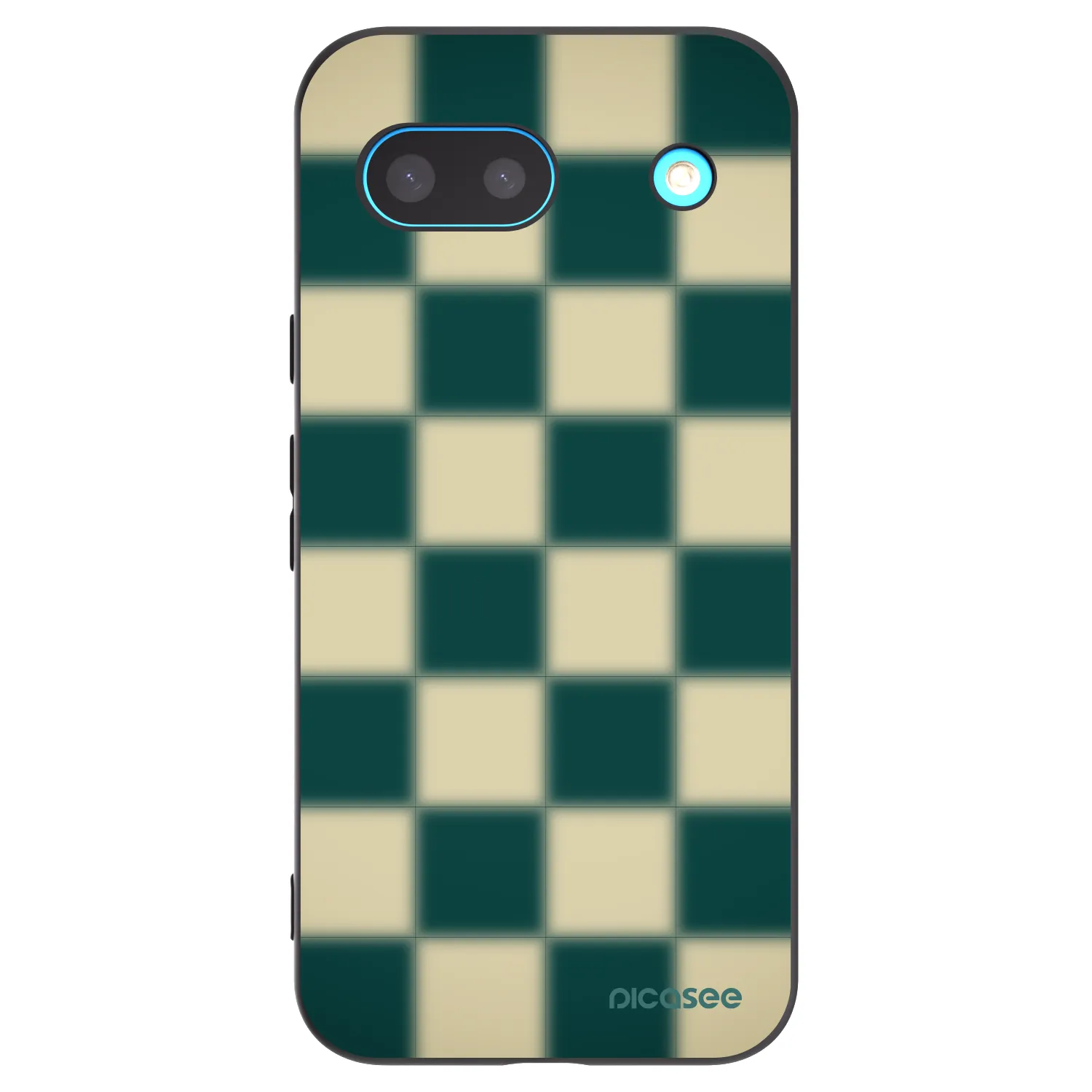 Picasee silikonowe czarne etui na Google Pixel 8a - Shadow Chess