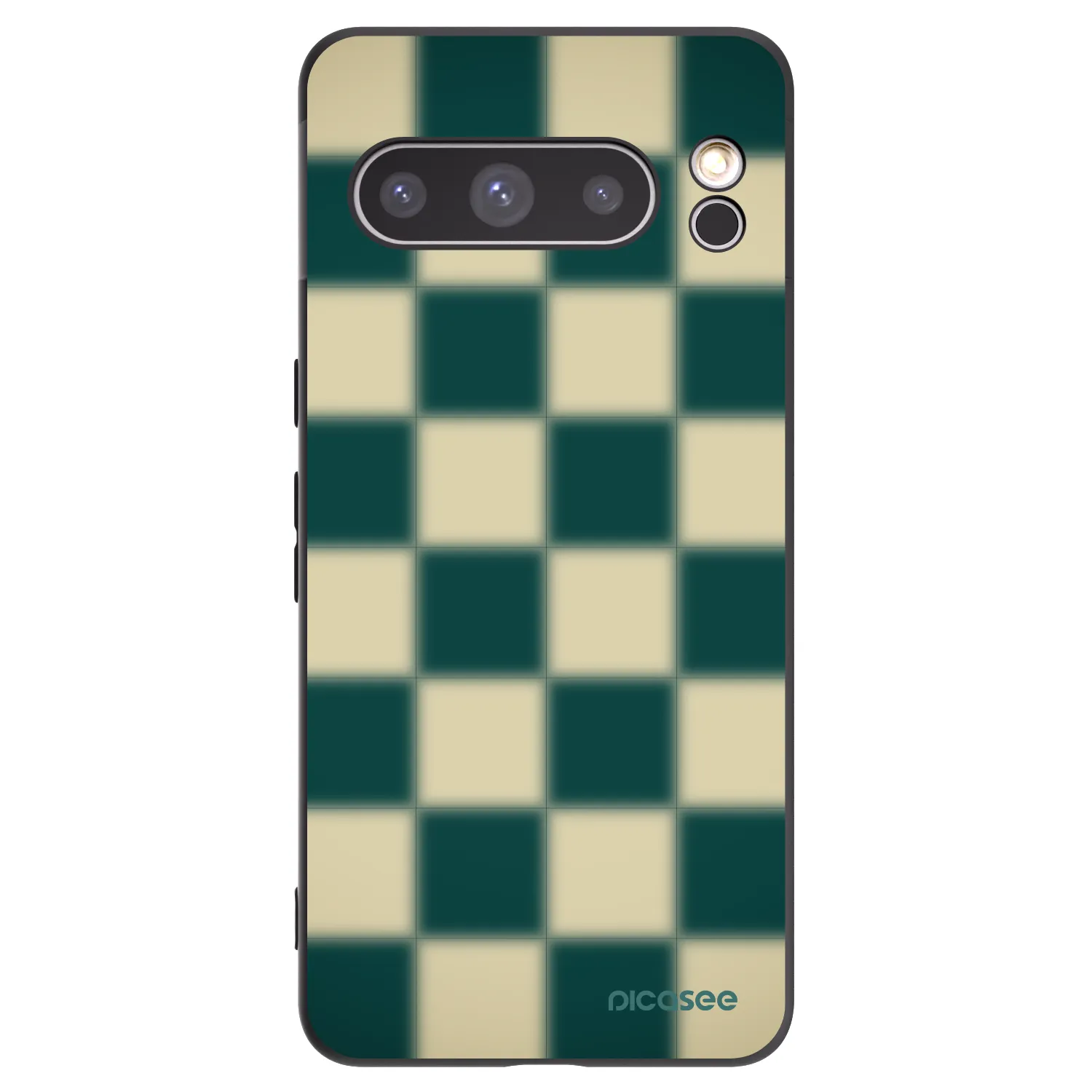 Picasee silikonowe czarne etui na Google Pixel 8 Pro - Shadow Chess