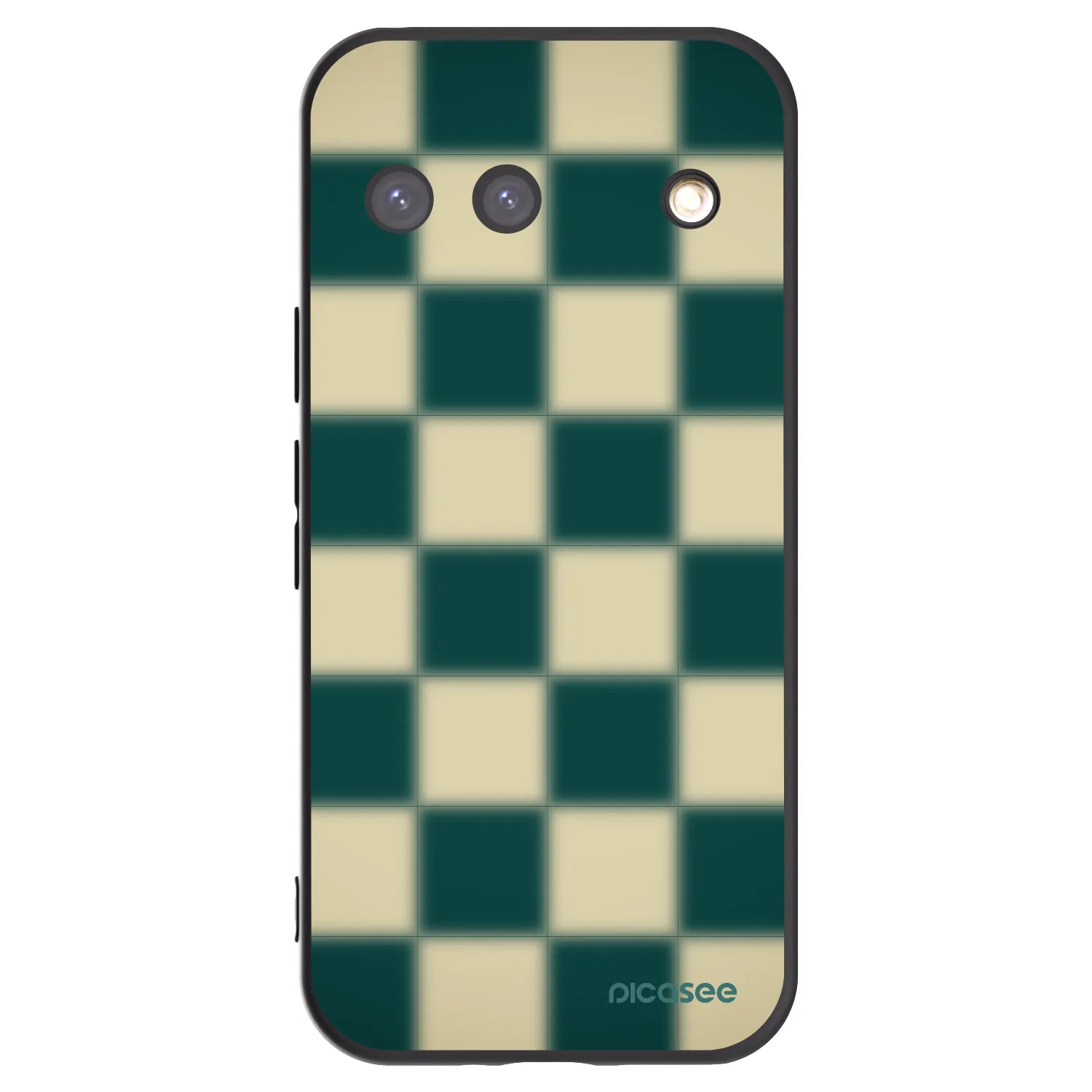 Picasee silikonowe czarne etui na Google Pixel 9 - Shadow Chess