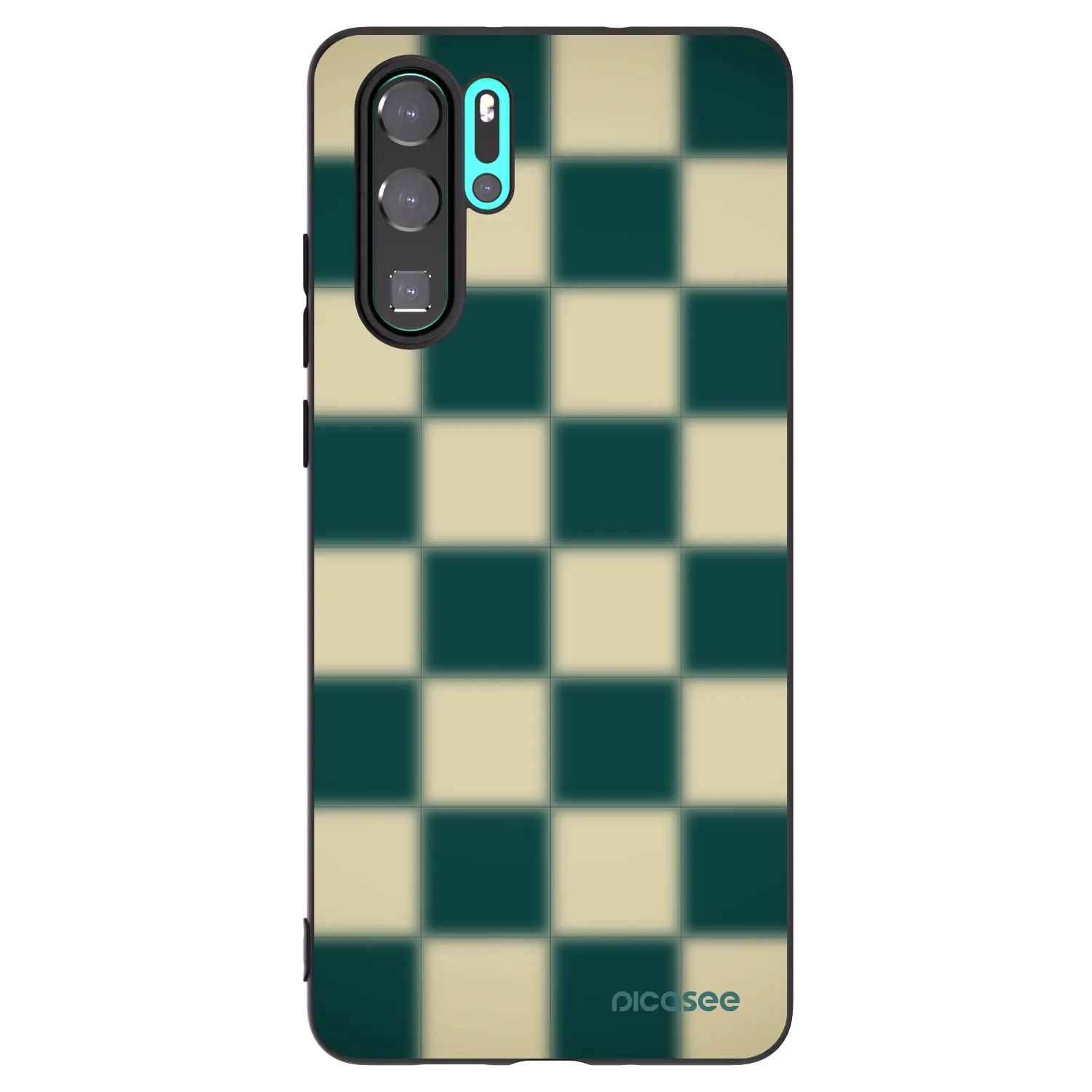 Picasee silikonowe czarne etui na Huawei P30 Pro - Shadow Chess