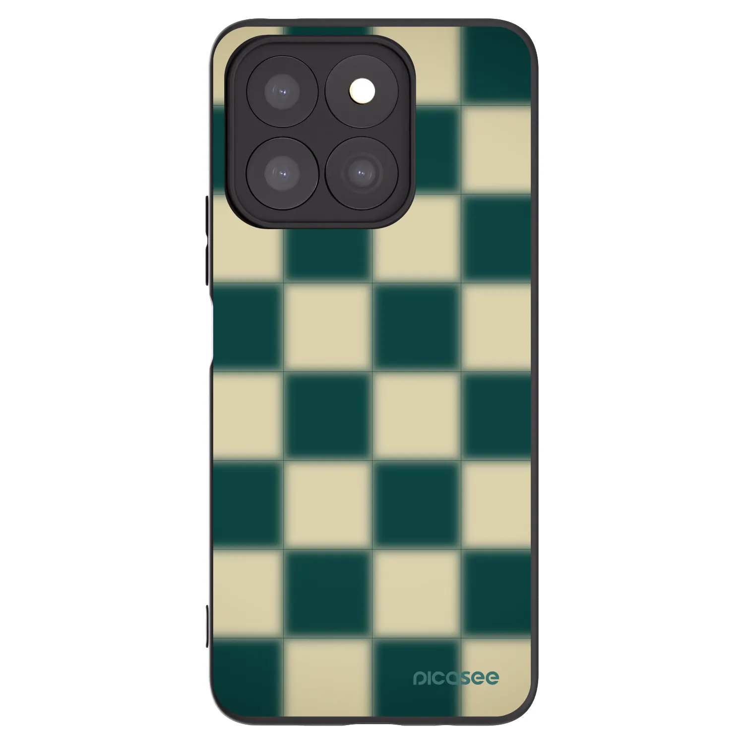 Picasee silikonowe czarne etui na Honor X8c - Shadow Chess