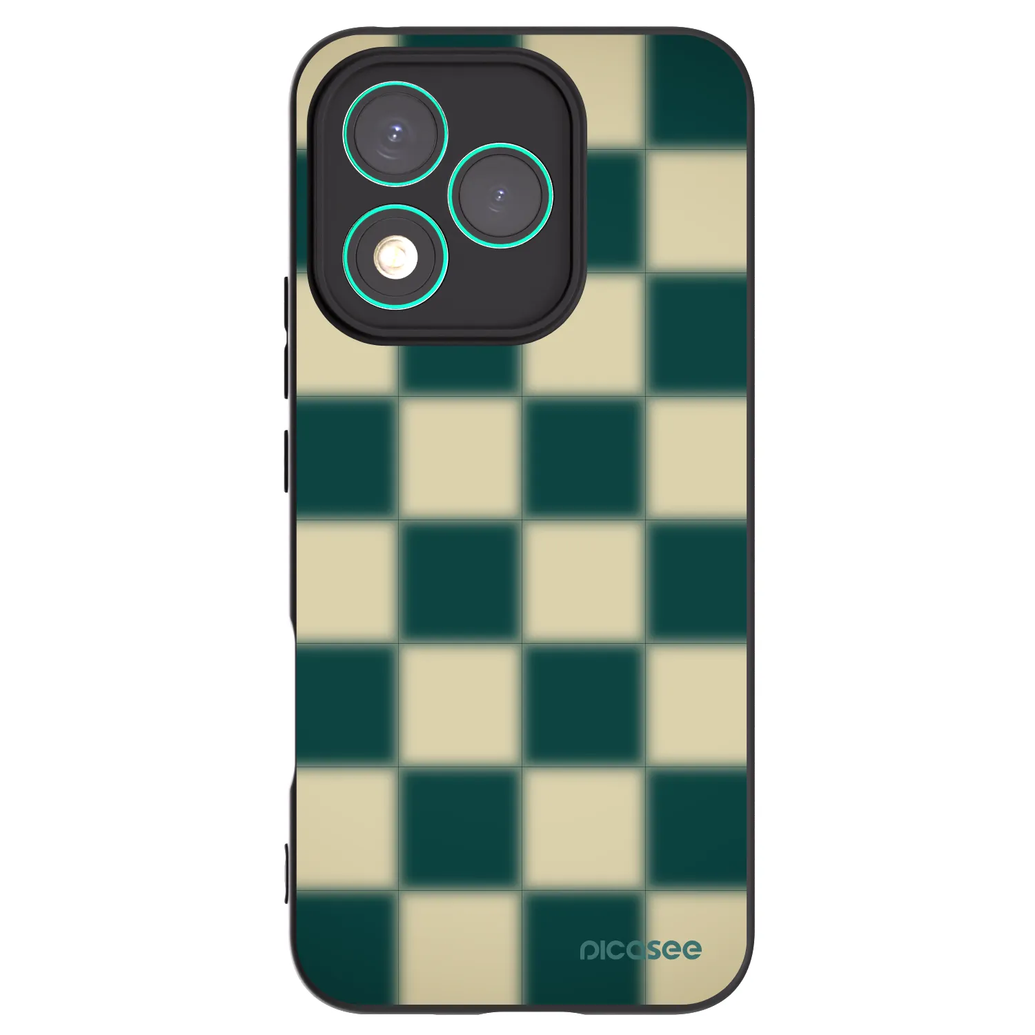 Picasee silikonowe czarne etui na Honor 400 Lite 5G - Shadow Chess