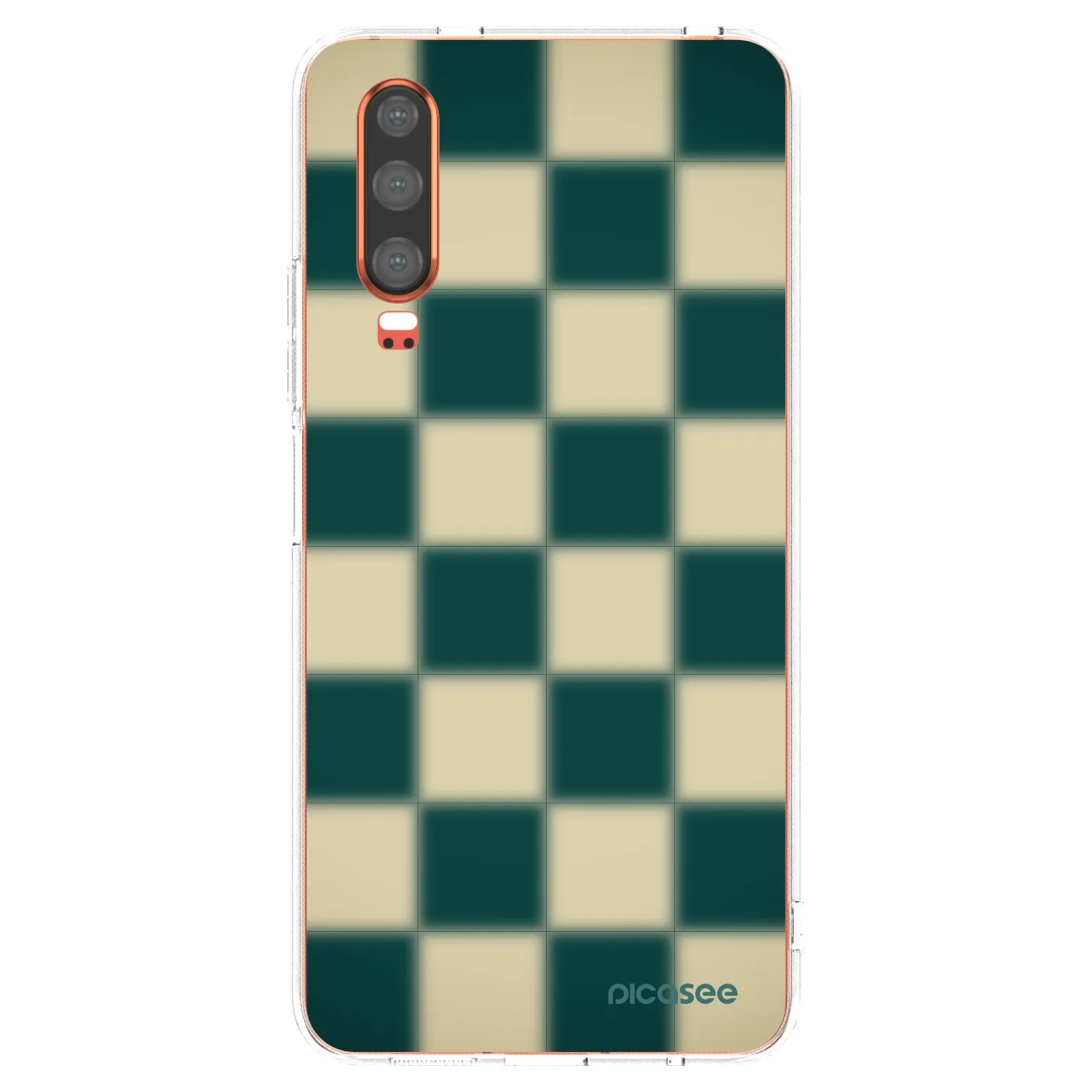 Picasee silikonowe przeźroczyste etui na Huawei P30 - Shadow Chess