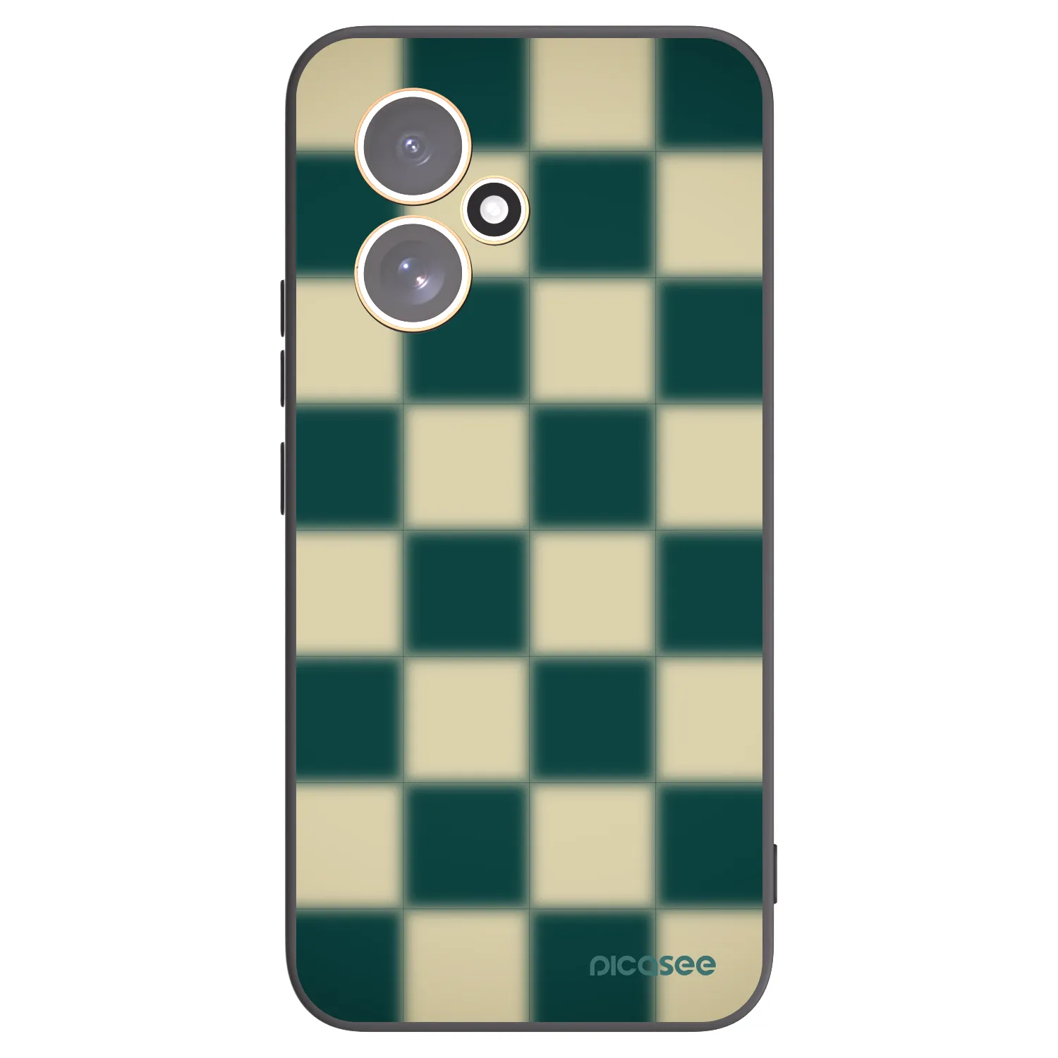 Picasee silikonowe czarne etui na Honor 400 5G - Shadow Chess