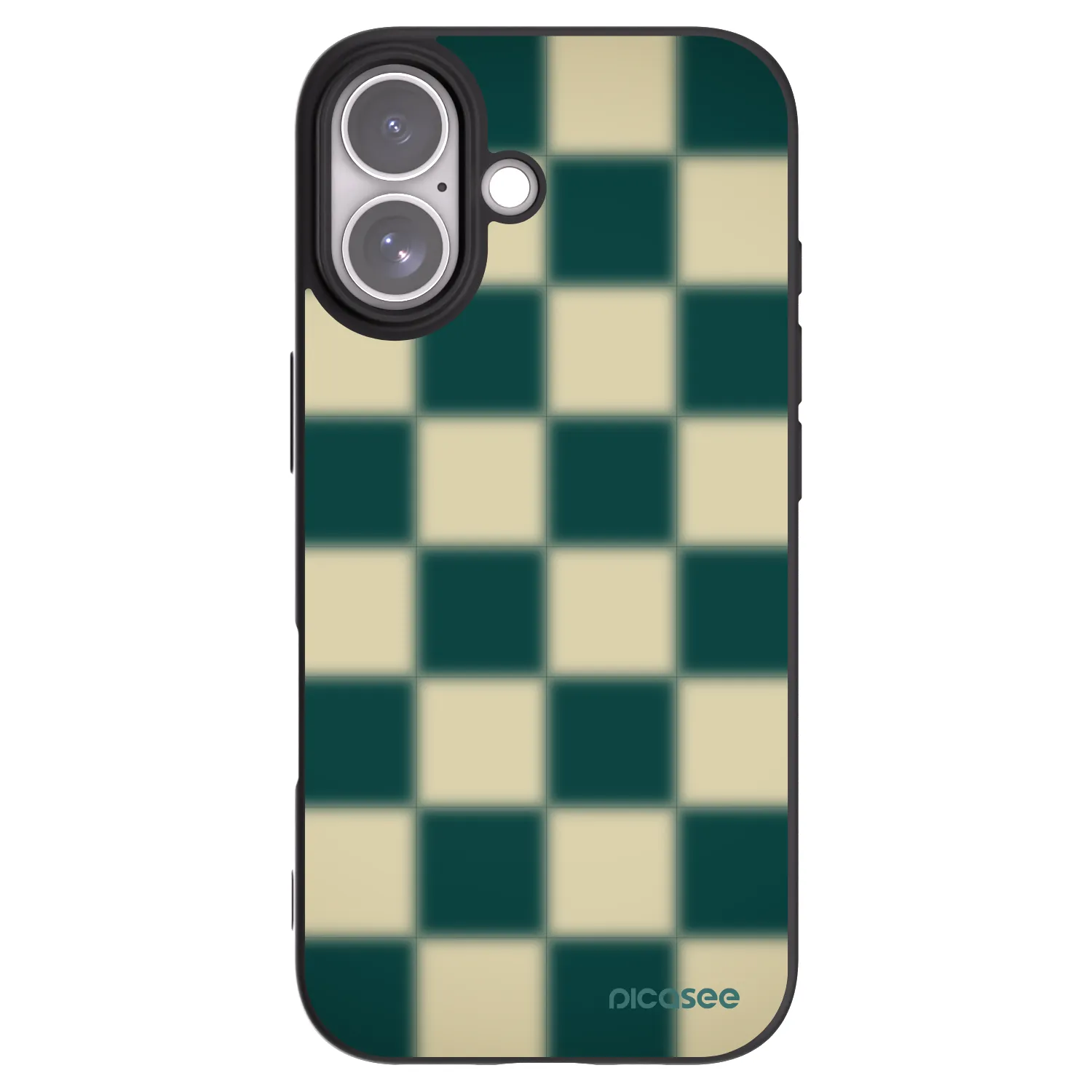 Picasee silikonowe czarne etui na Apple iPhone 17 - Shadow Chess