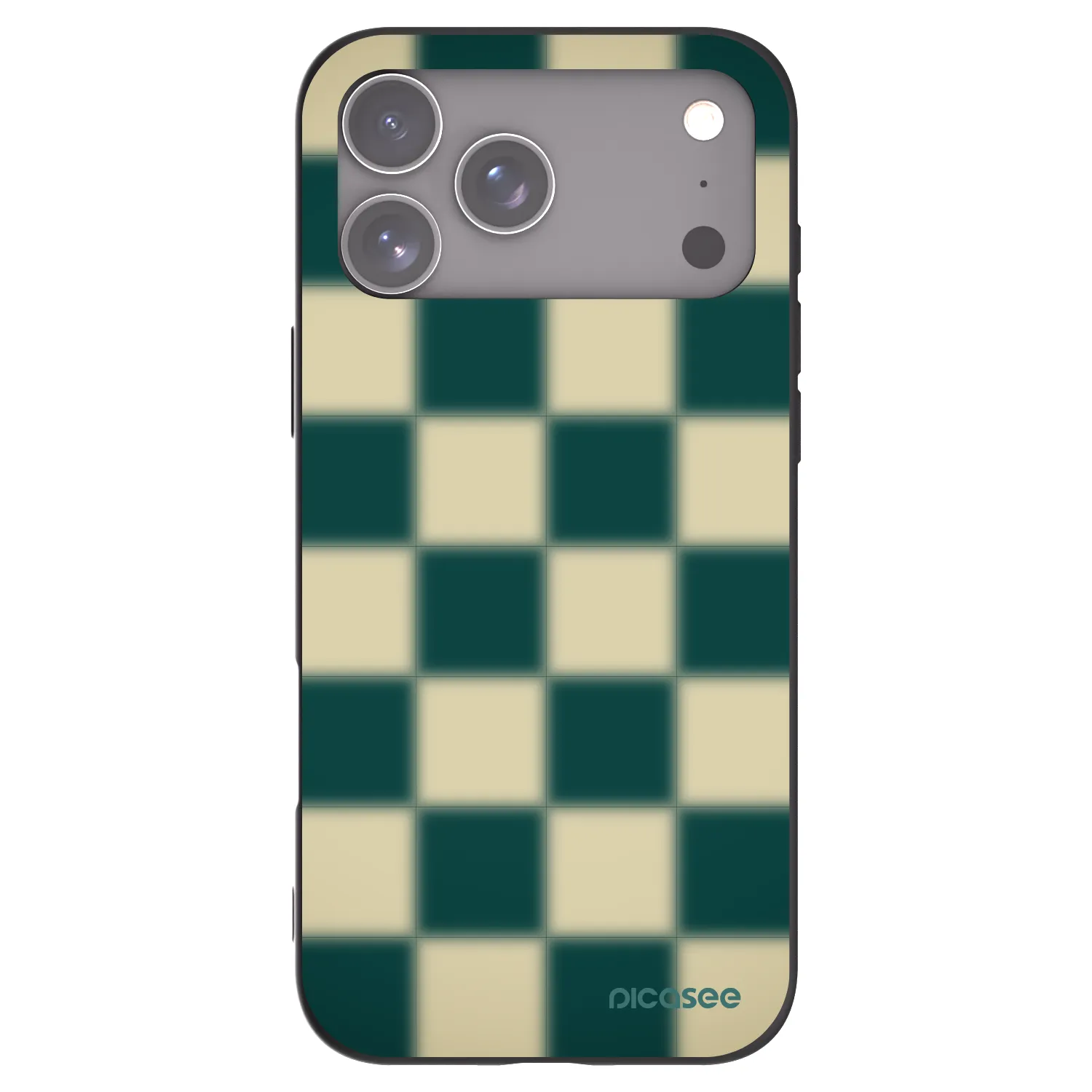 Picasee silikonowe czarne etui na Apple iPhone 17 Pro Max - Shadow Chess