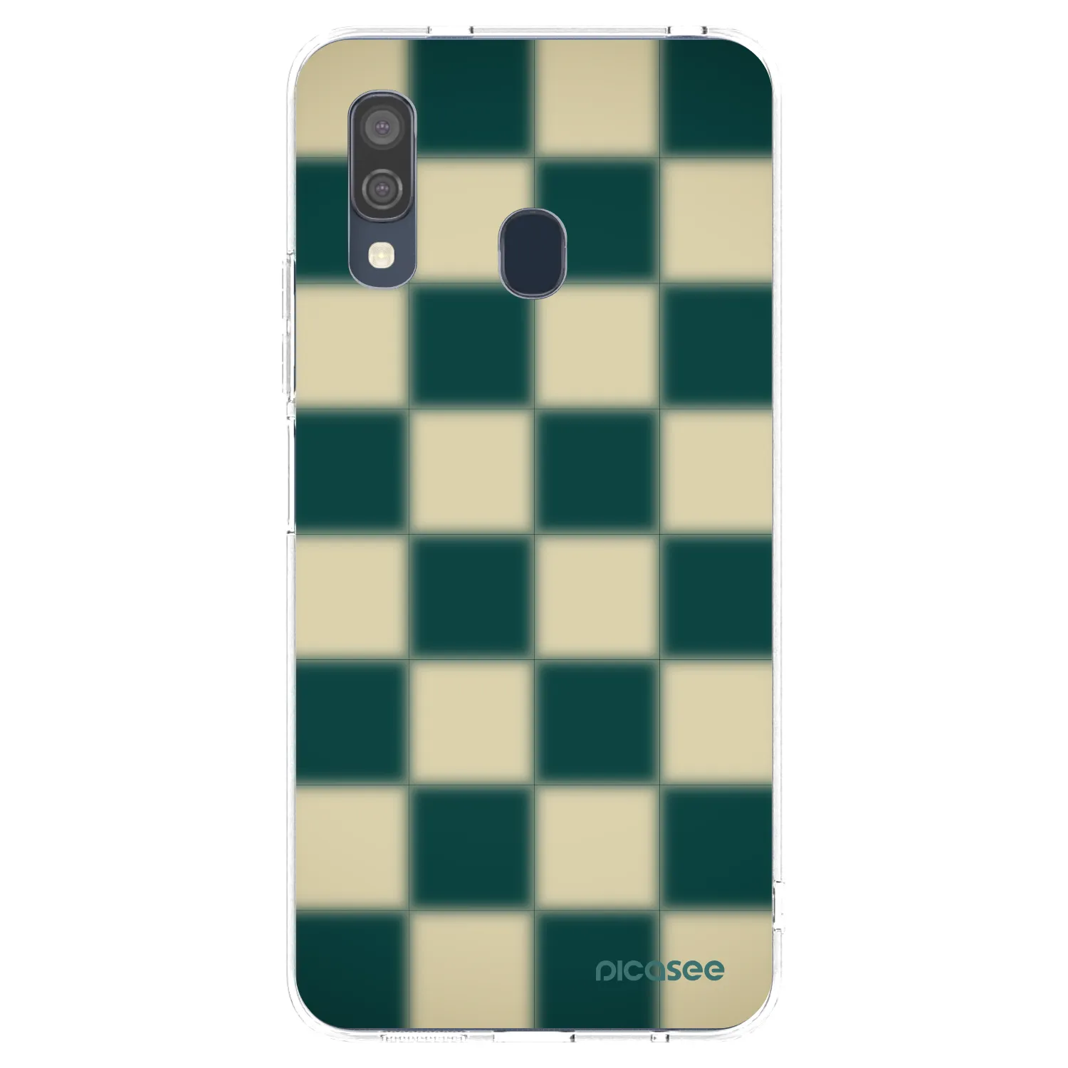 Picasee silikonowe przeźroczyste etui na Samsung Galaxy A40 A405F - Shadow Chess
