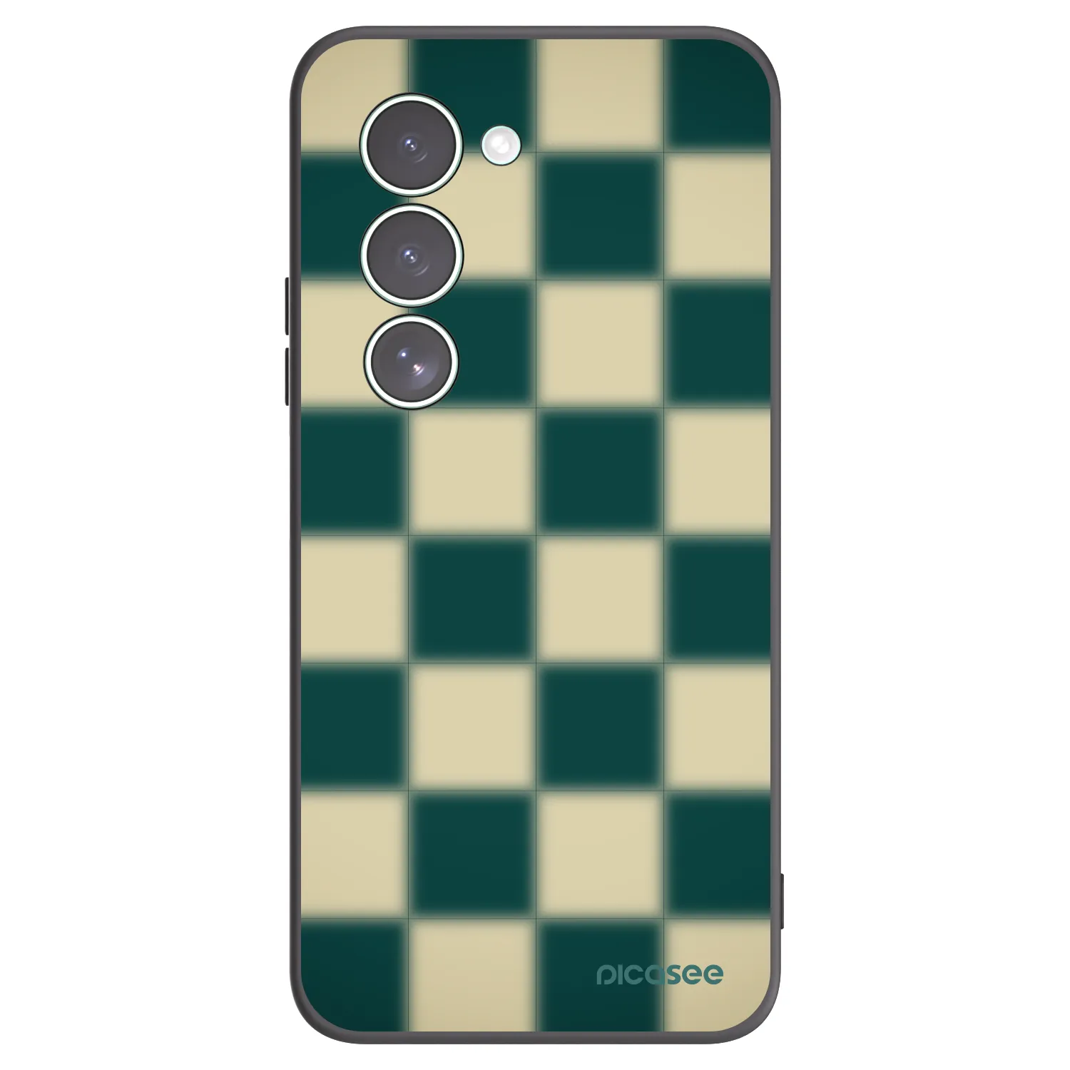 Picasee silikonowe czarne etui na Xiaomi Redmi 15 5G - Shadow Chess