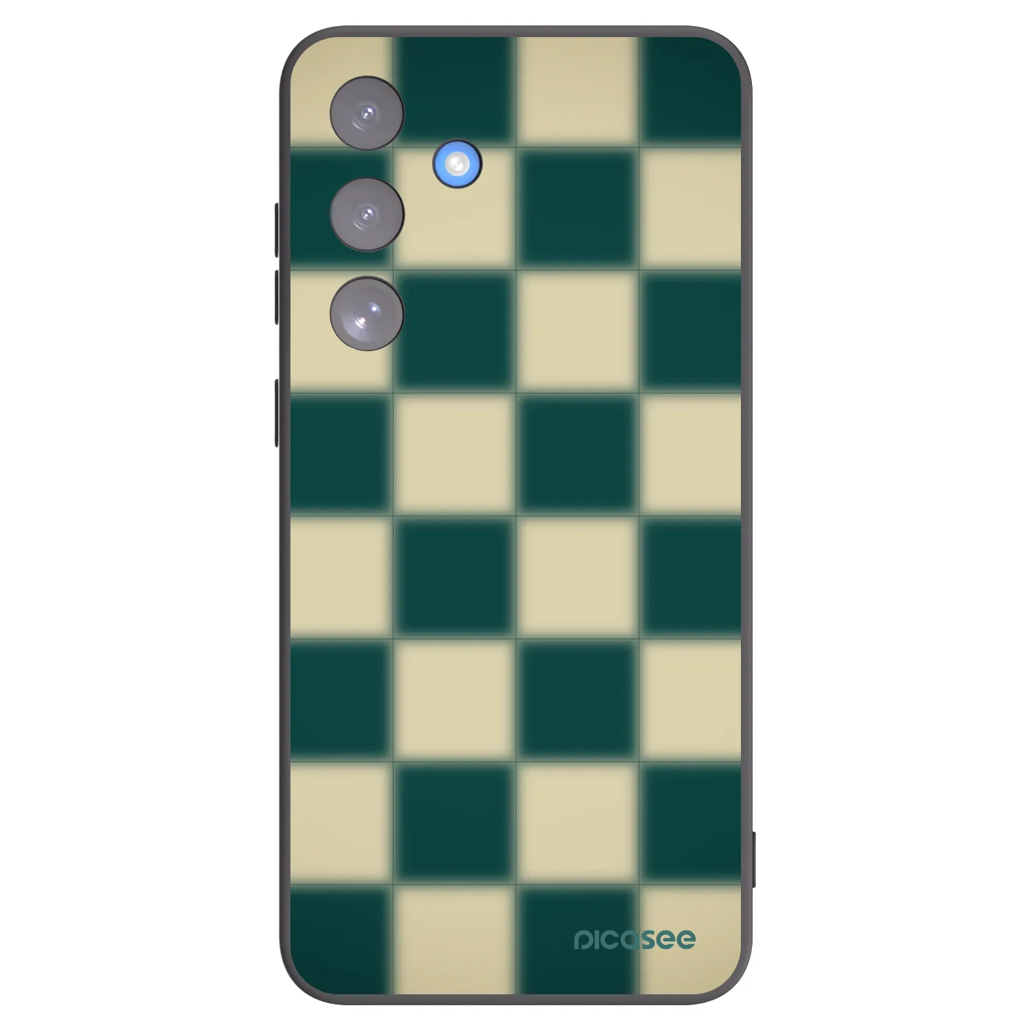 Picasee silikonowe czarne etui na Samsung Galaxy S25 FE 5G - Shadow Chess