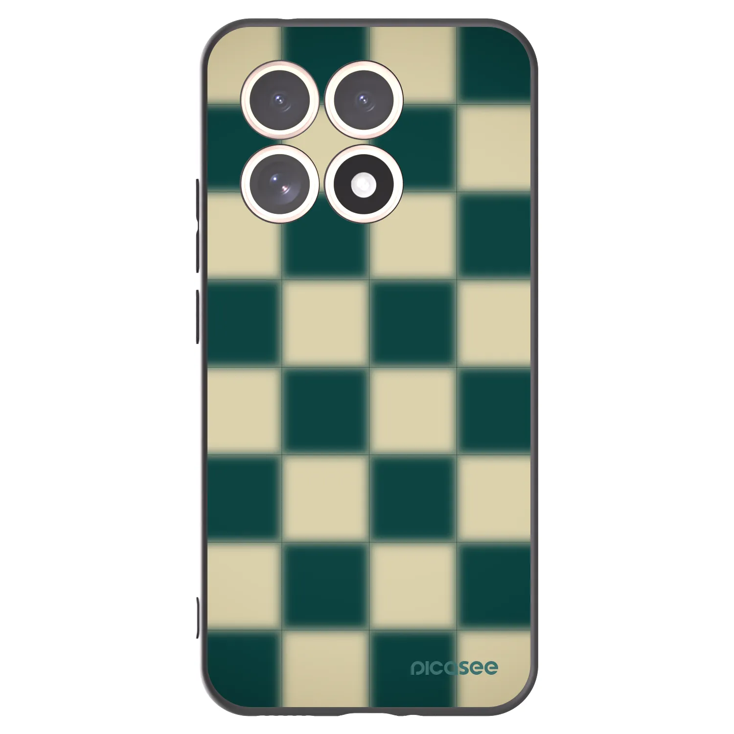 Picasee silikonowe czarne etui na Xiaomi 15T - Shadow Chess