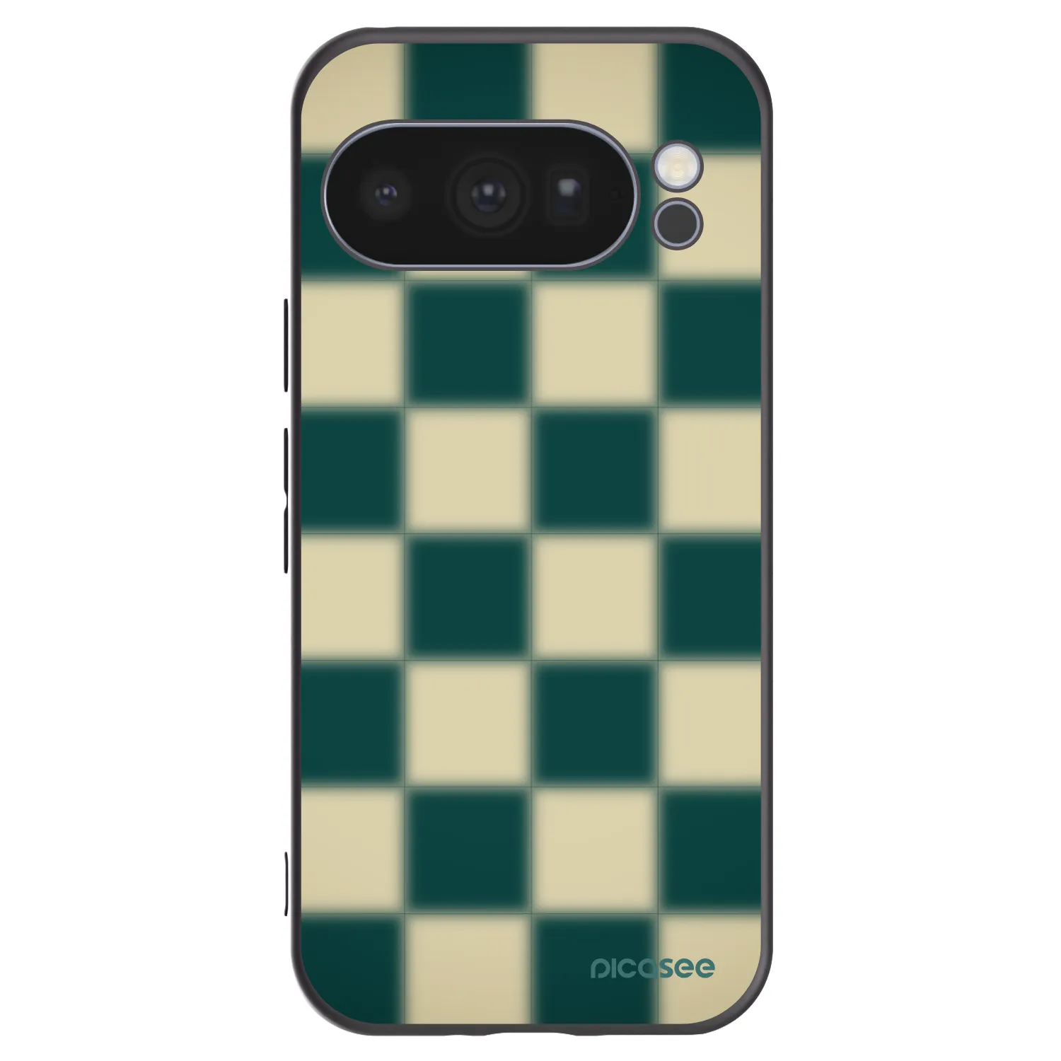 Picasee silikonowe czarne etui na Google Pixel 10 Pro - Shadow Chess