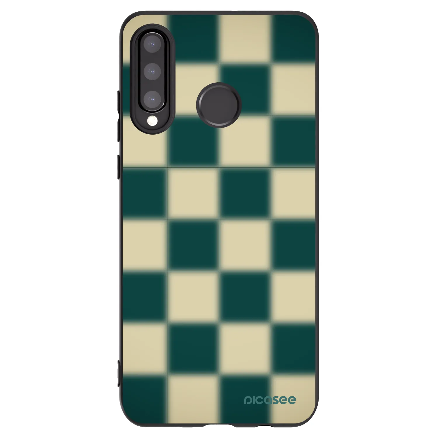 Picasee silikonowe czarne etui na Huawei P30 Lite - Shadow Chess