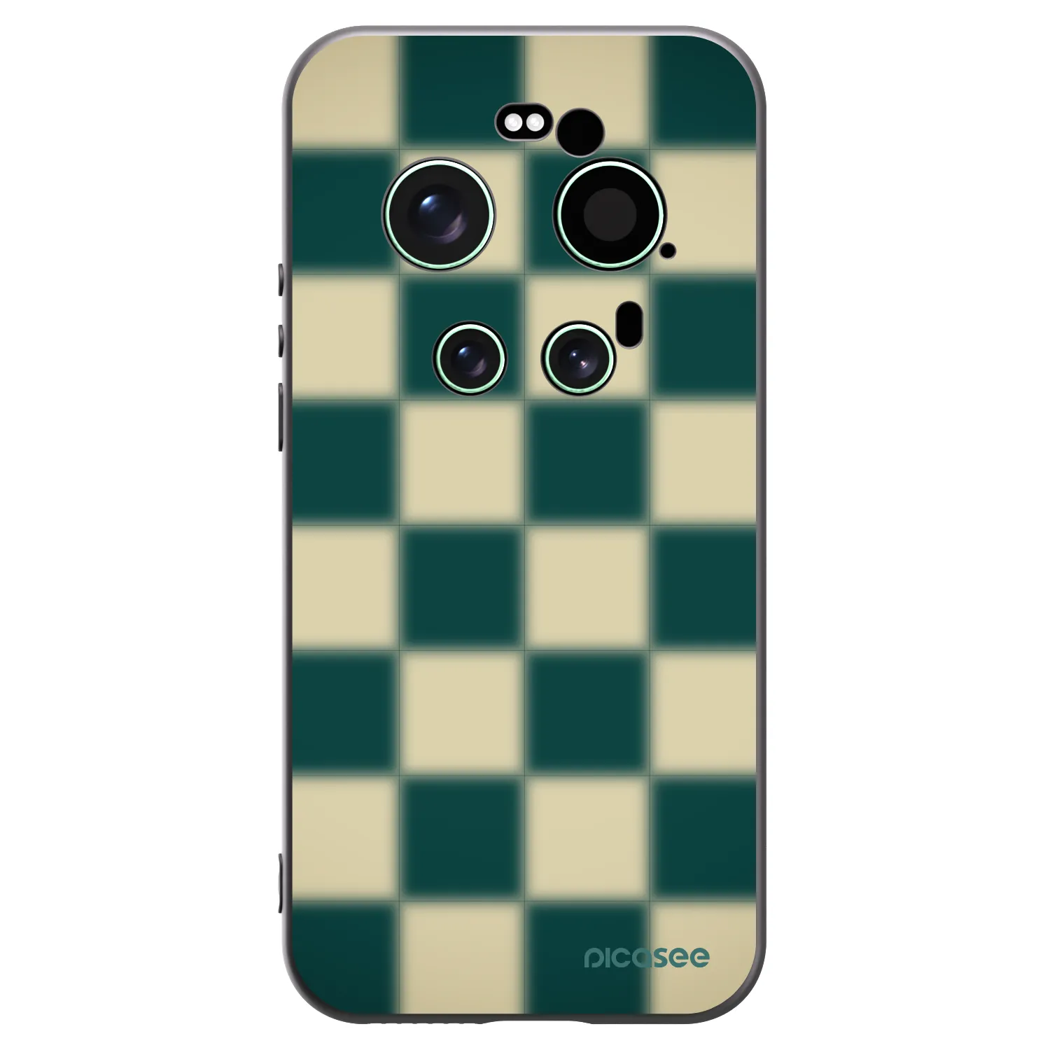 Picasee silikonowe czarne etui na Xiaomi 17 Ultra - Shadow Chess