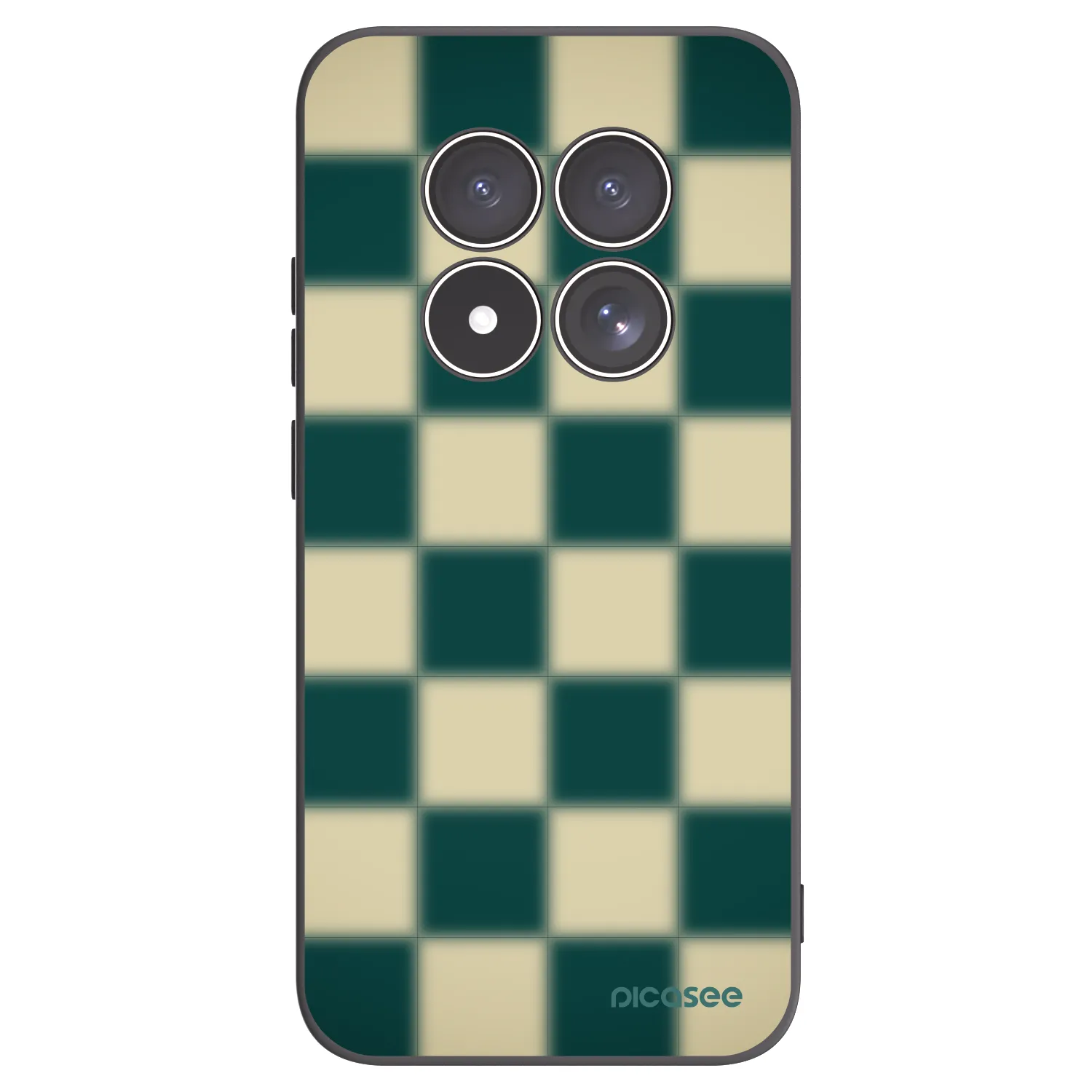 Picasee silikonowe czarne etui na Xiaomi Redmi Note 15 Pro 5G - Shadow Chess