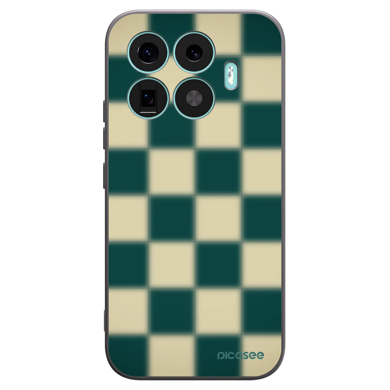 Picasee silikonowe czarne etui na Xiaomi 17T - Shadow Chess