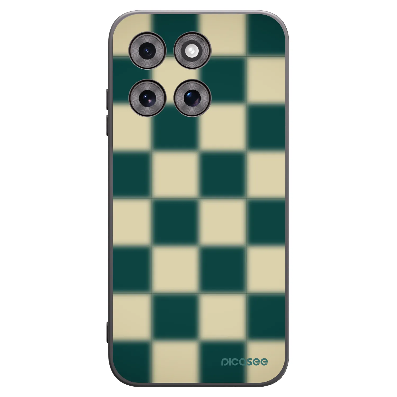Picasee silikonowe czarne etui na Motorola Moto G77 - Shadow Chess