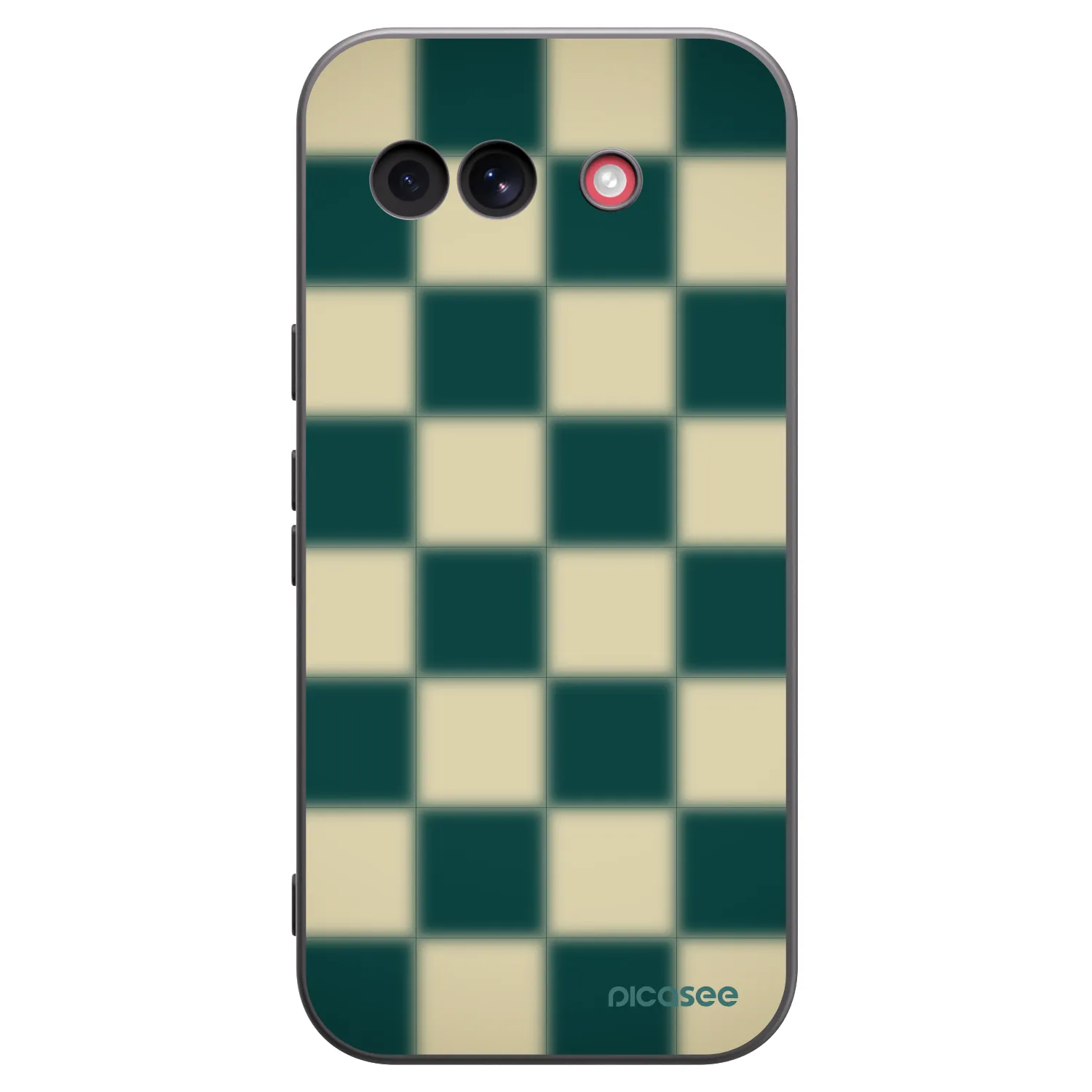 Picasee silikonowe czarne etui na Google Pixel 10a - Shadow Chess