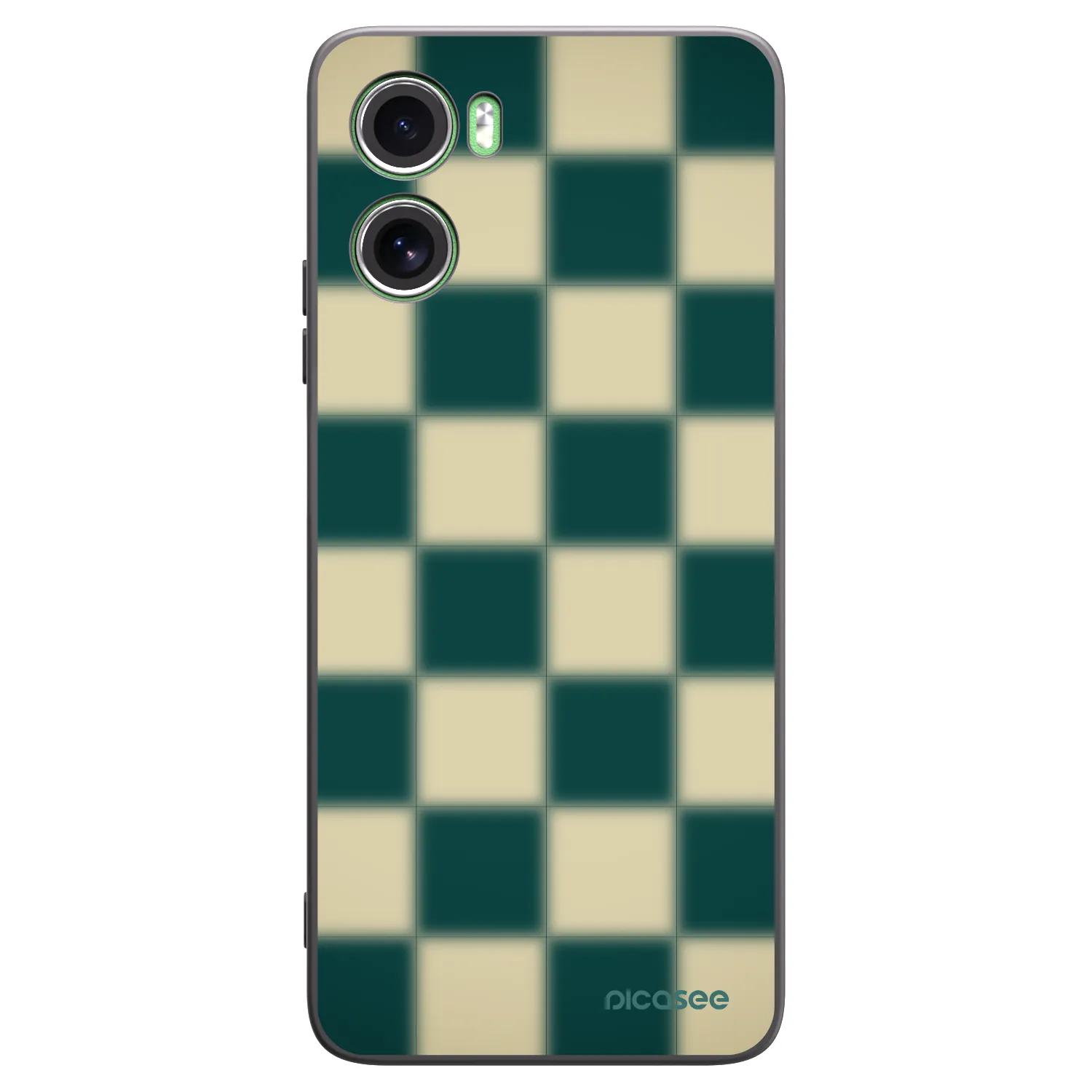 Picasee silikonowe czarne etui na Motorola Moto G06 - Shadow Chess
