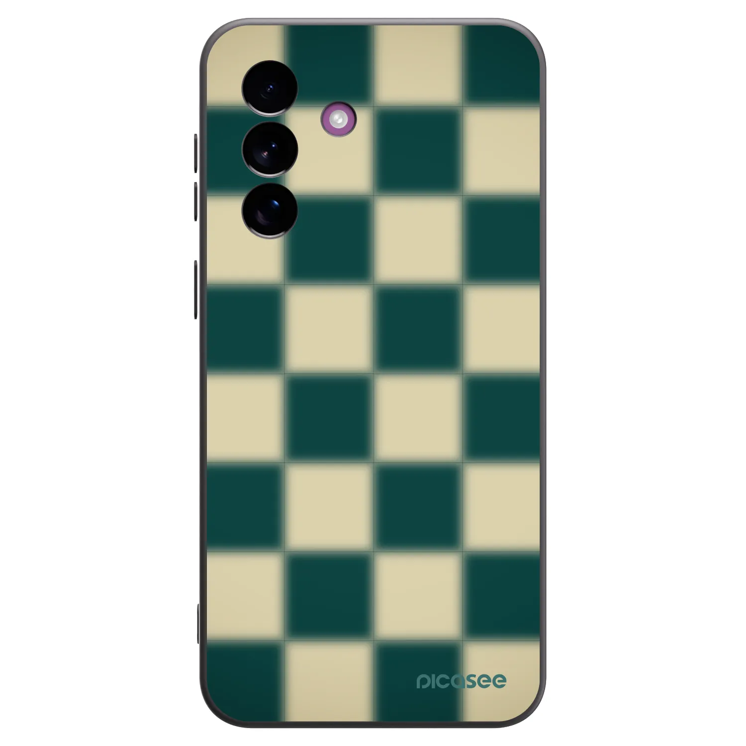 Picasee silikonowe czarne etui na Samsung Galaxy A37 - Shadow Chess