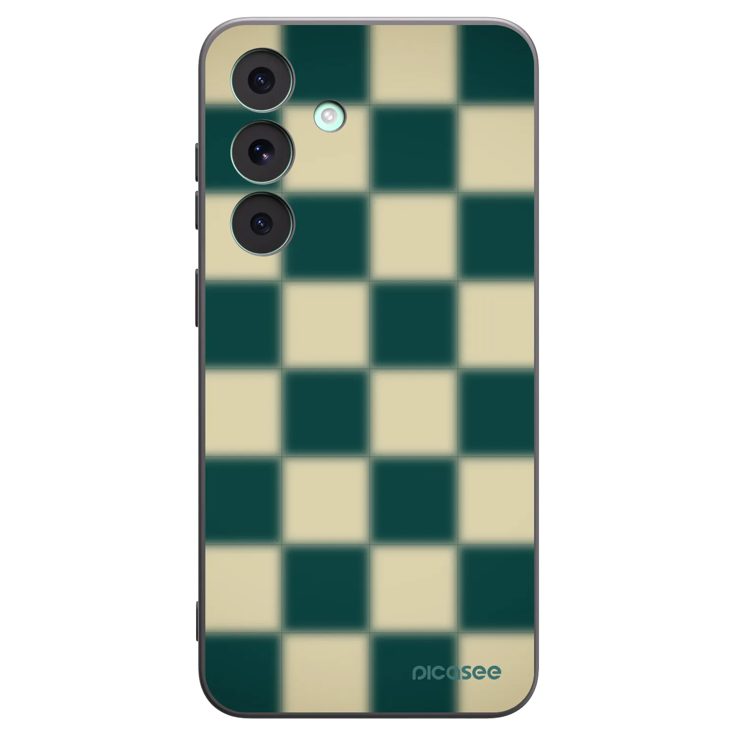 Picasee silikonowe czarne etui na Samsung Galaxy S26 FE - Shadow Chess