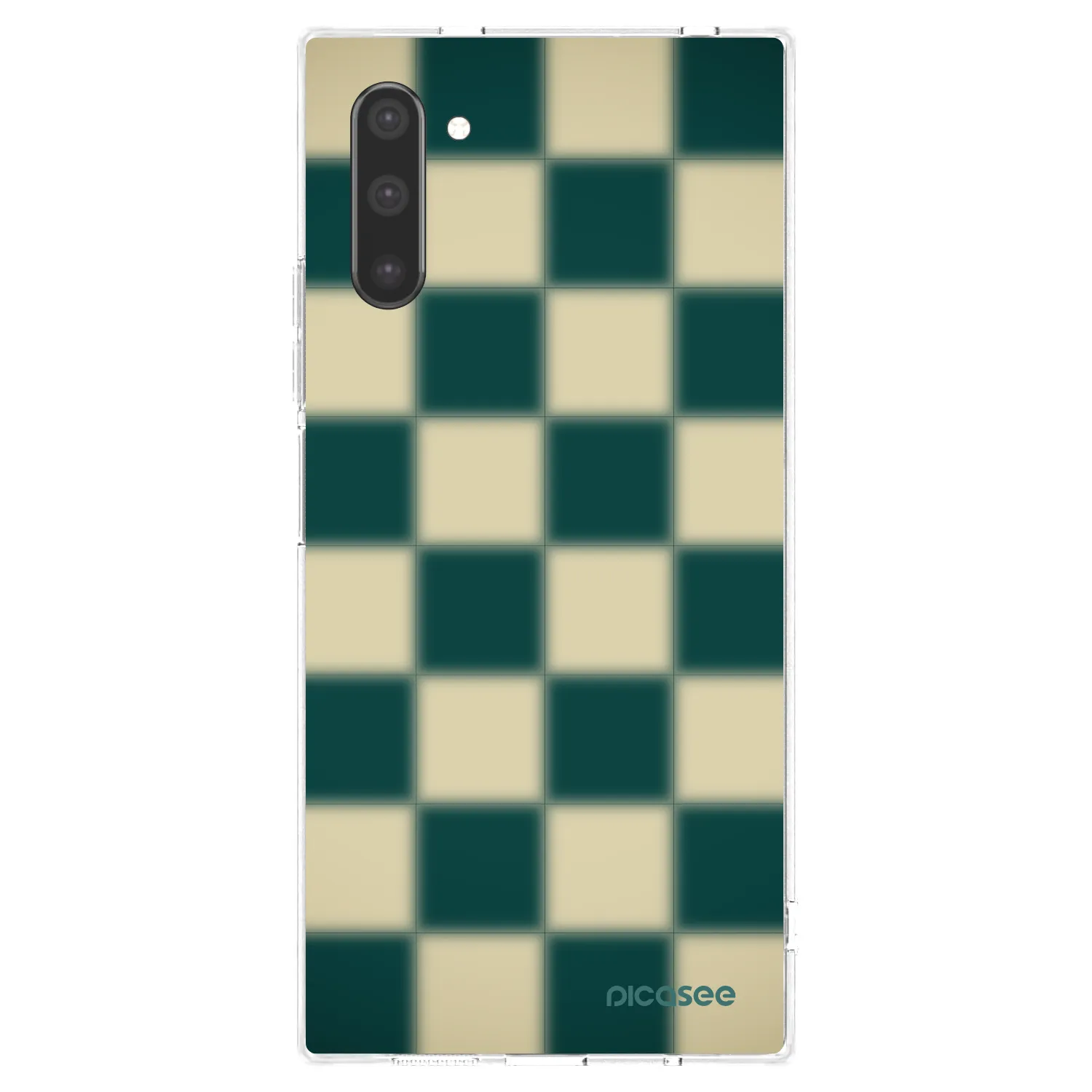 Picasee silikonowe przeźroczyste etui na Samsung Galaxy Note 10 N970F - Shadow Chess