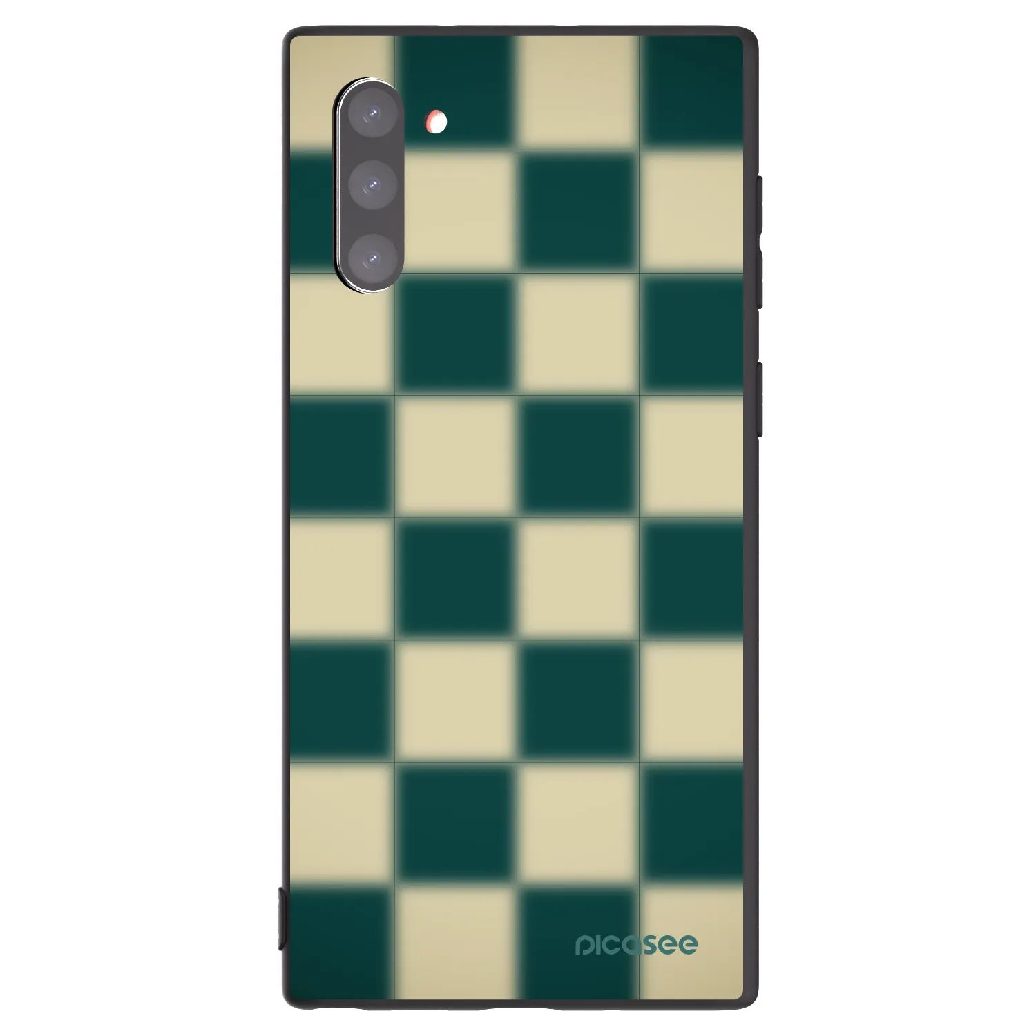 Picasee silikonowe czarne etui na Samsung Galaxy Note 10 N970F - Shadow Chess
