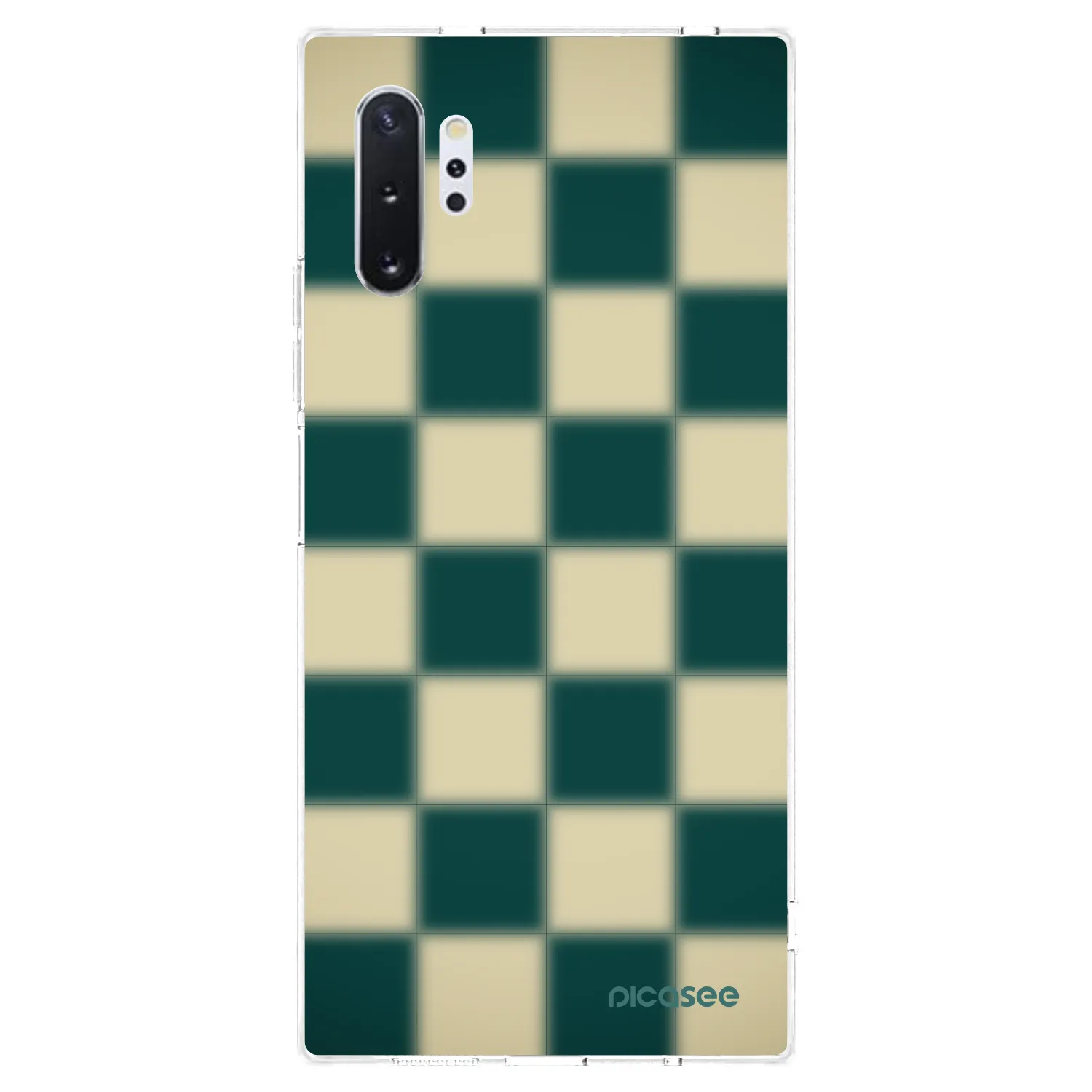 Picasee silikonowe przeźroczyste etui na Samsung Galaxy Note 10+ N975F - Shadow Chess