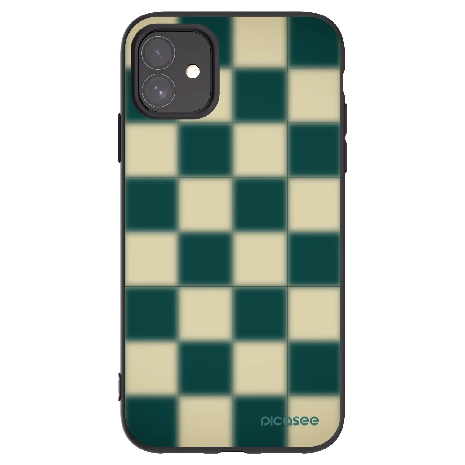 Picasee silikonowe czarne etui na Apple iPhone 11 - Shadow Chess