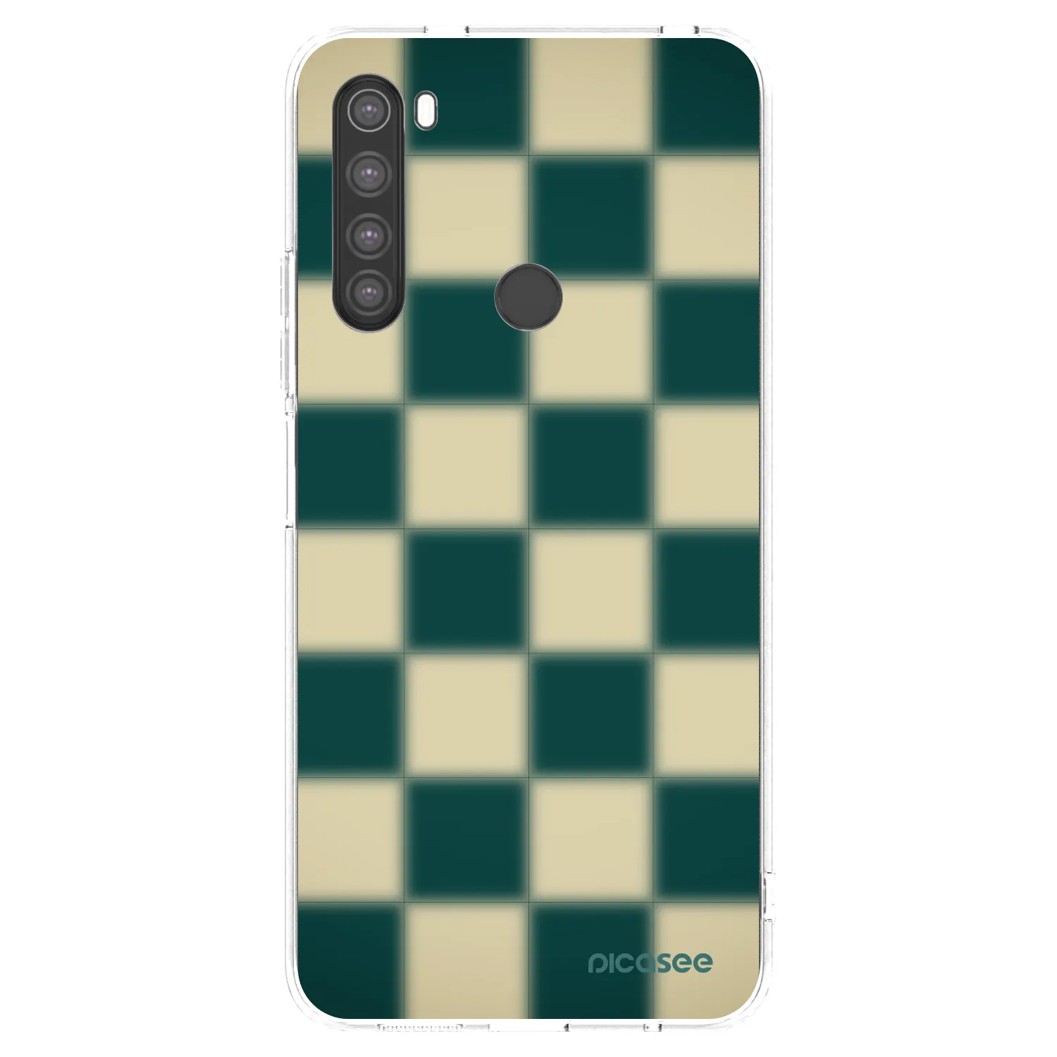 Picasee silikonowe przeźroczyste etui na Xiaomi Redmi Note 8 - Shadow Chess