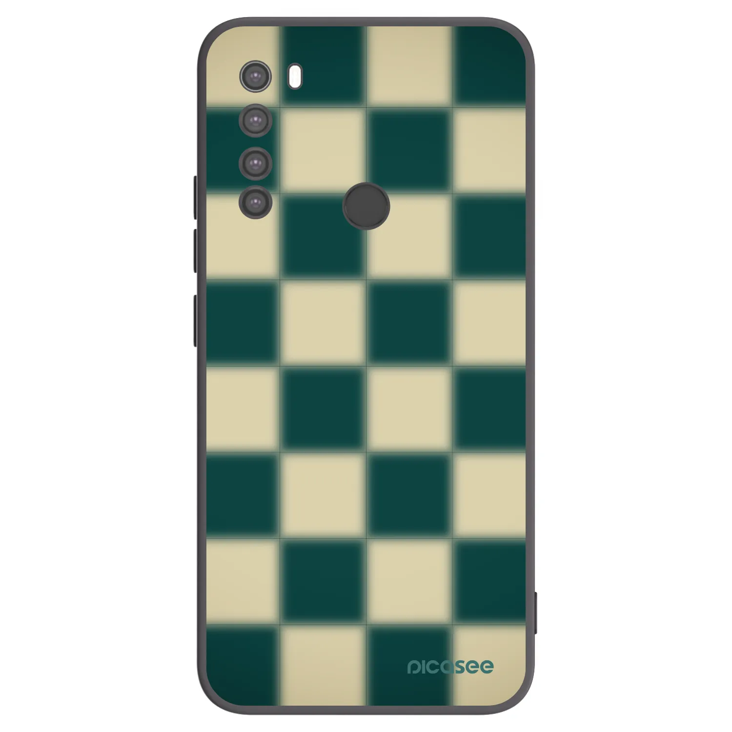 Picasee silikonowe czarne etui na Xiaomi Redmi Note 8 - Shadow Chess