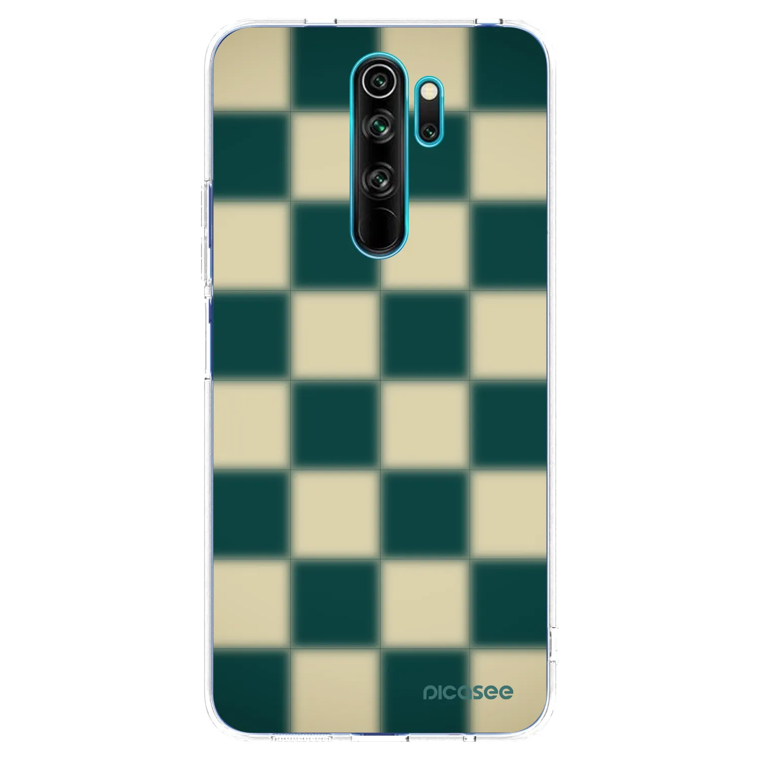 Picasee silikonowe przeźroczyste etui na Xiaomi Redmi Note 8 Pro - Shadow Chess