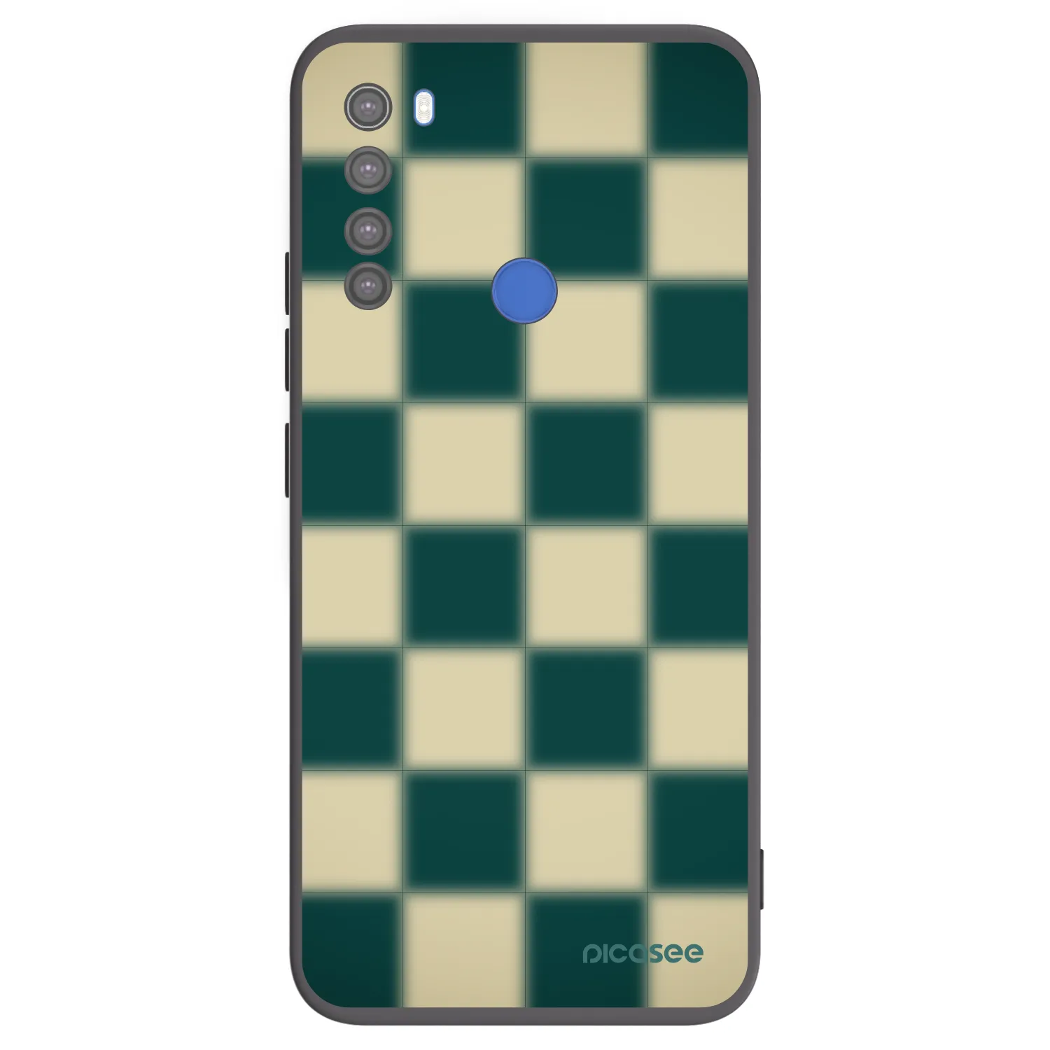 Picasee silikonowe czarne etui na Xiaomi Redmi Note 8T - Shadow Chess