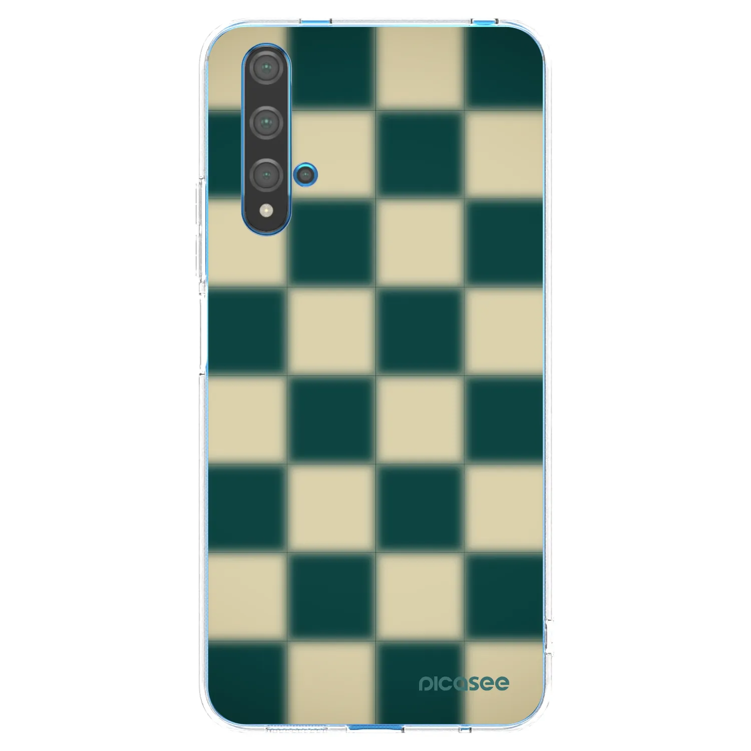 Picasee silikonowe przeźroczyste etui na Huawei Nova 5T - Shadow Chess