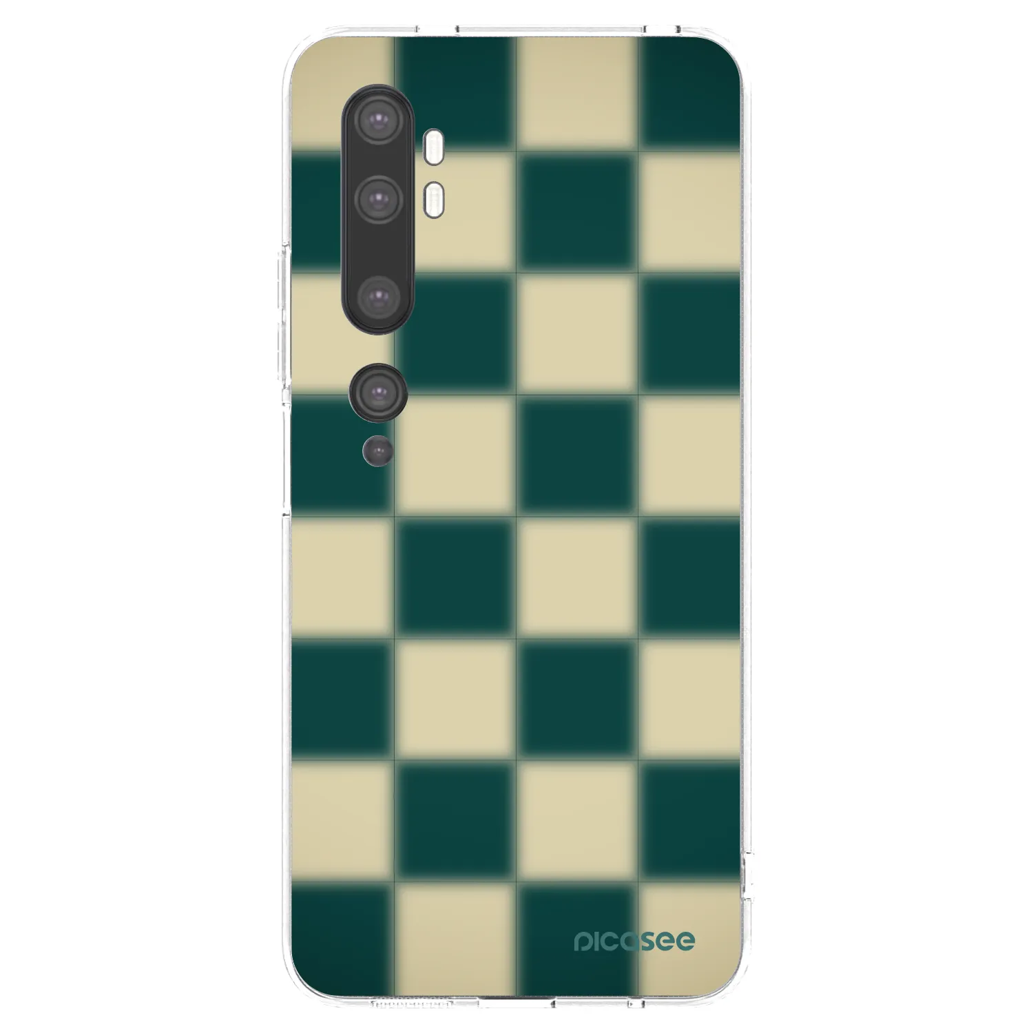 Picasee silikonowe przeźroczyste etui na Xiaomi Mi Note 10 (Pro) - Shadow Chess