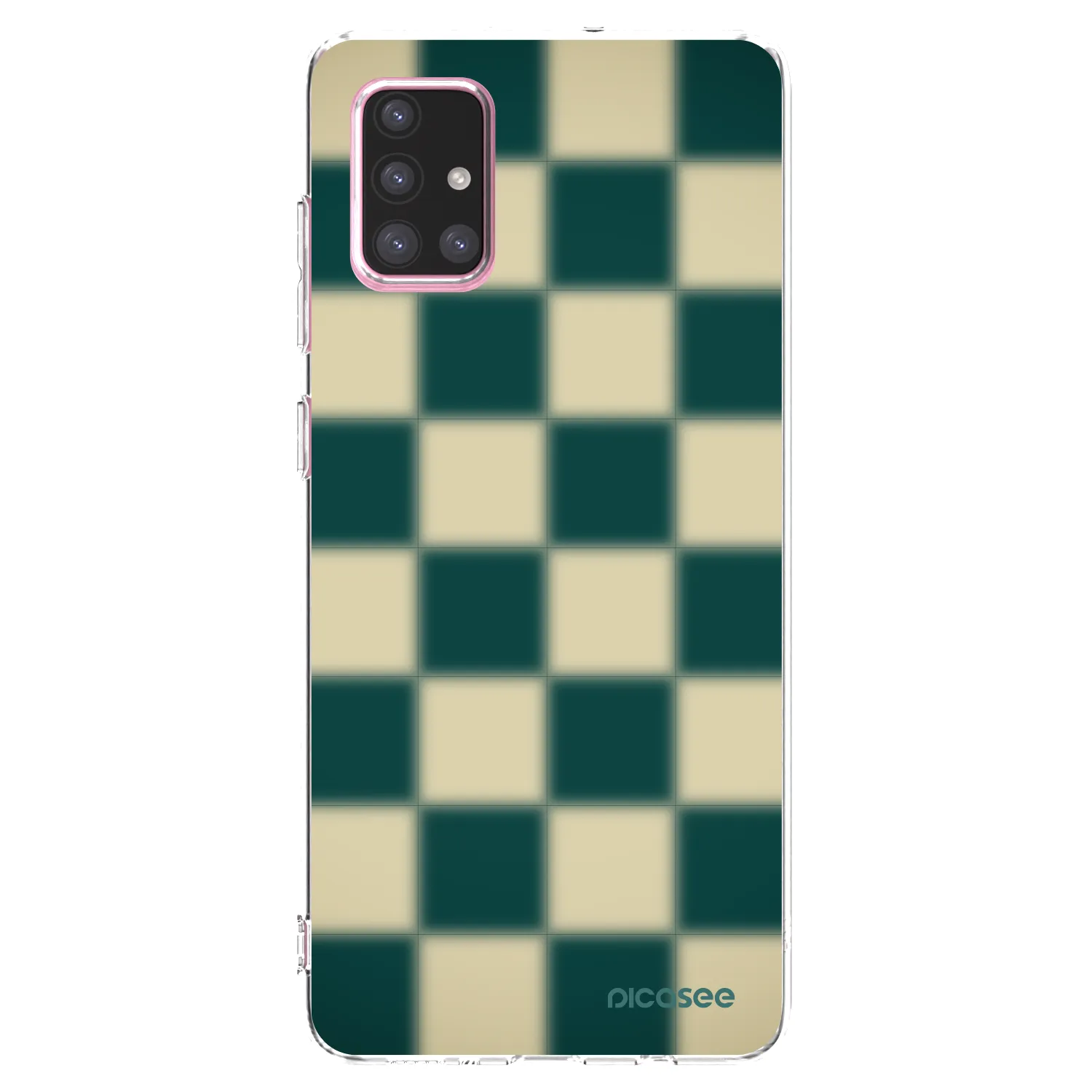 Picasee silikonowe przeźroczyste etui na Samsung Galaxy A71 A715F - Shadow Chess