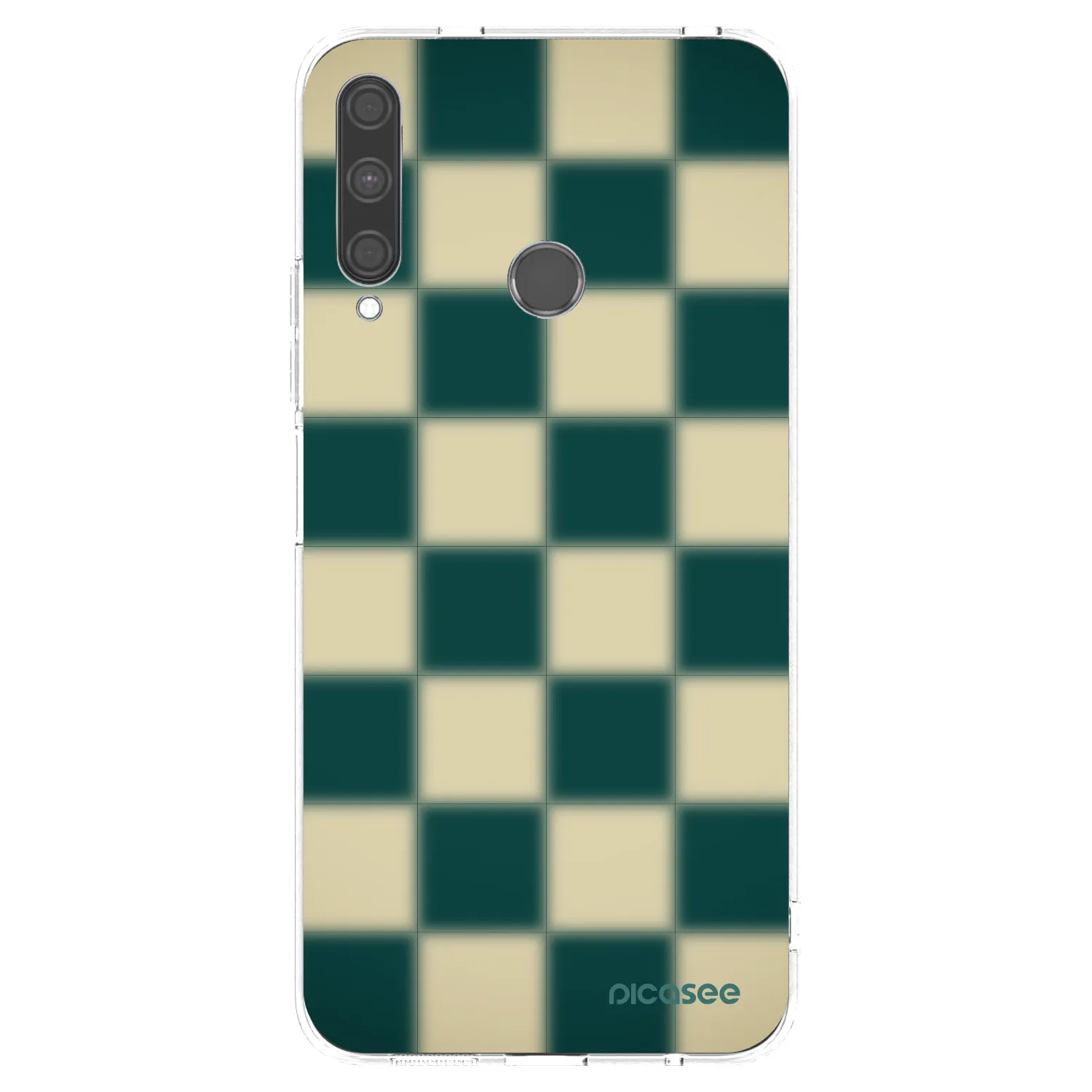 Picasee silikonowe przeźroczyste etui na Huawei P40 Lite E - Shadow Chess