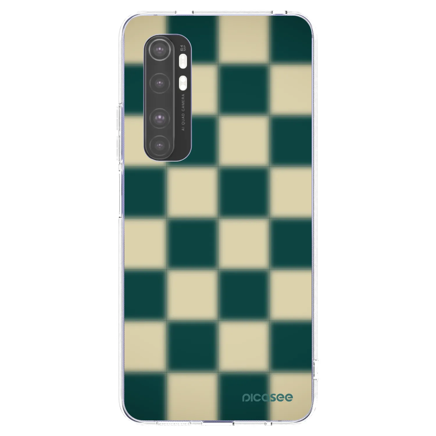 Picasee silikonowe przeźroczyste etui na Xiaomi Mi Note 10 Lite - Shadow Chess