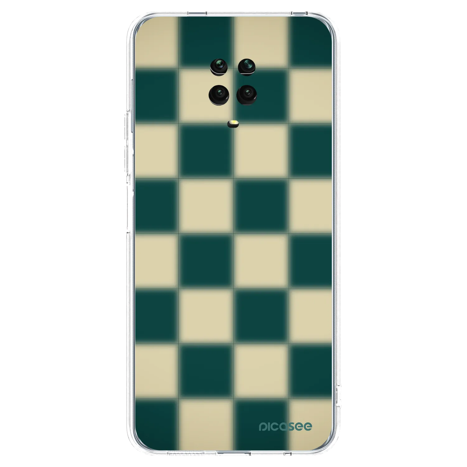 Picasee silikonowe przeźroczyste etui na Xiaomi Redmi Note 9S - Shadow Chess