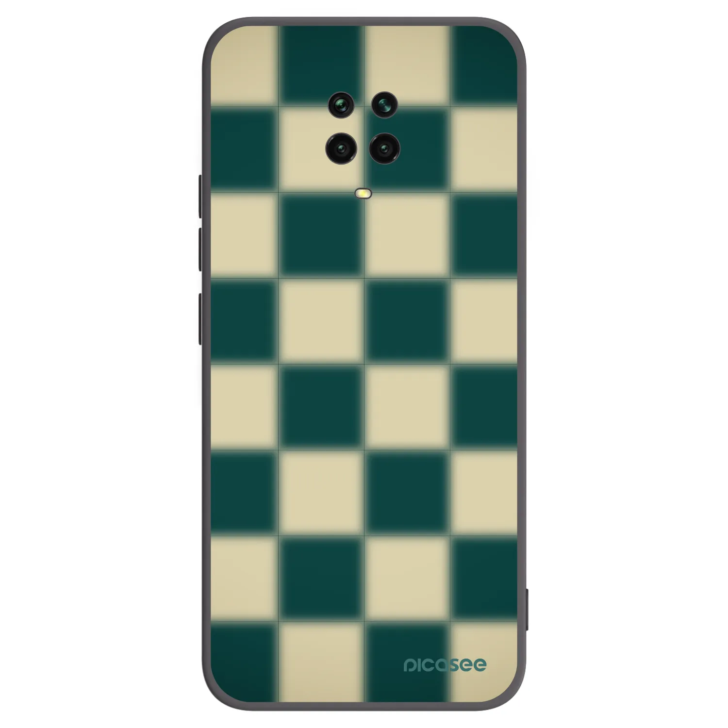 Picasee silikonowe czarne etui na Xiaomi Redmi Note 9S - Shadow Chess