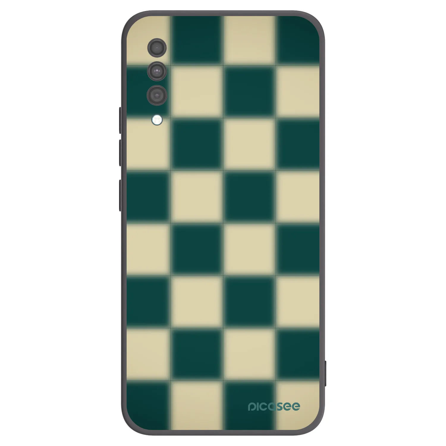 Picasee silikonowe czarne etui na Samsung Galaxy A30s A307F - Shadow Chess