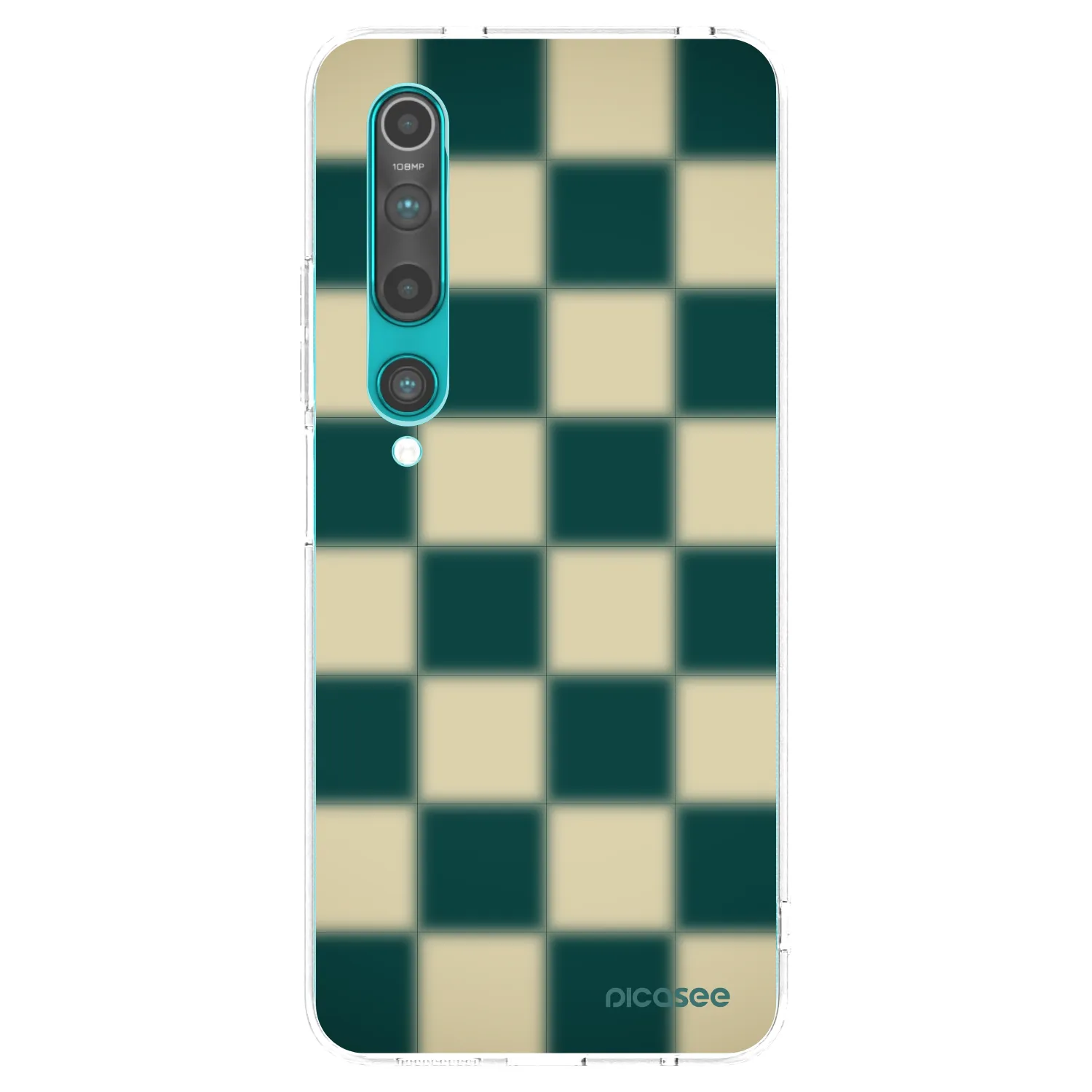 Picasee silikonowe przeźroczyste etui na Xiaomi Mi 10 - Shadow Chess