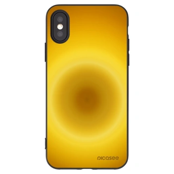 Picasee silikonowe czarne etui na Apple iPhone X/XS - Solar Pulse