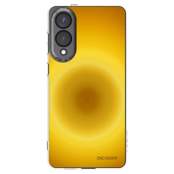 Picasee silikonowe przeźroczyste etui na Samsung Galaxy S25 Edge 5G - Solar Pulse