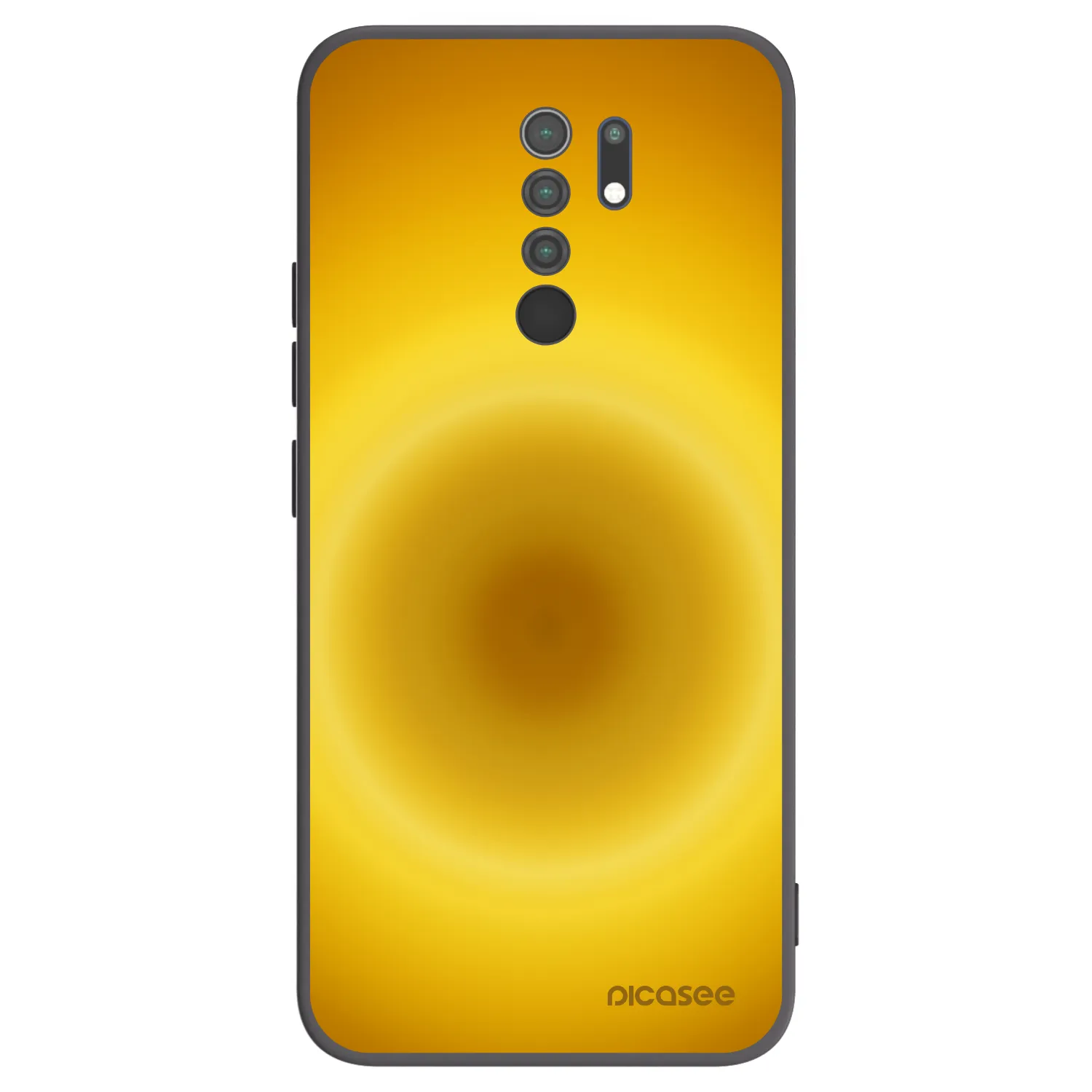 Picasee silikonowe czarne etui na Xiaomi Redmi 9 - Solar Pulse