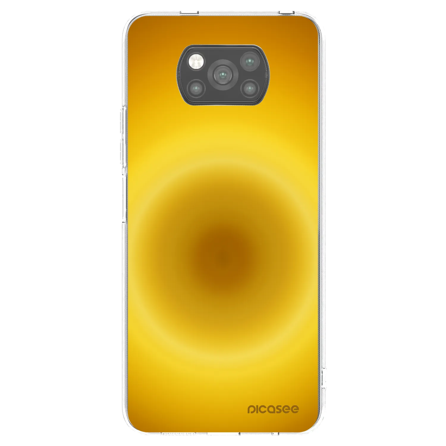 Picasee silikonowe czarne etui na Xiaomi Poco X3 - Solar Pulse